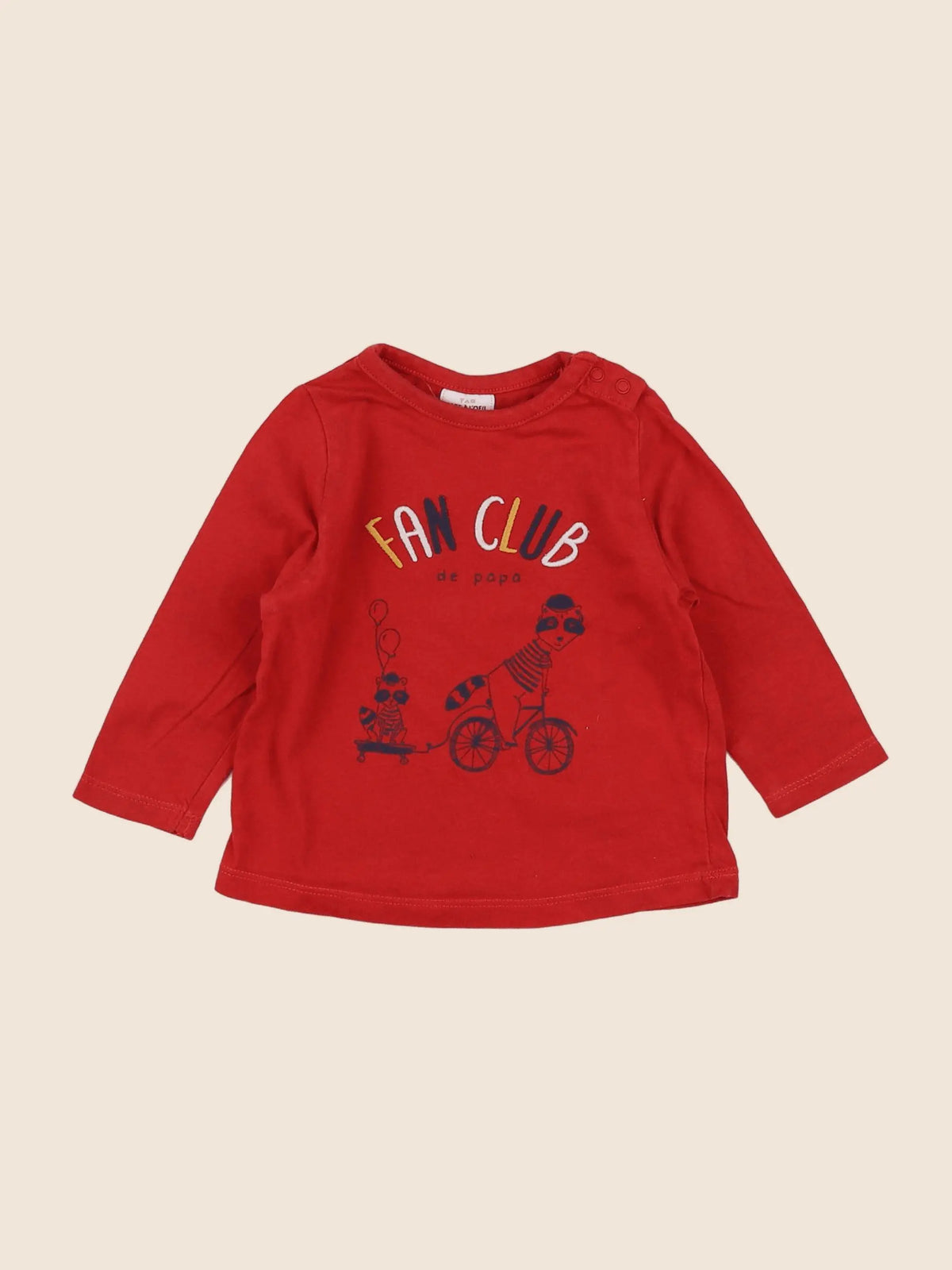 Tape à l'oeil - tee-shirt rouge - 6 mois