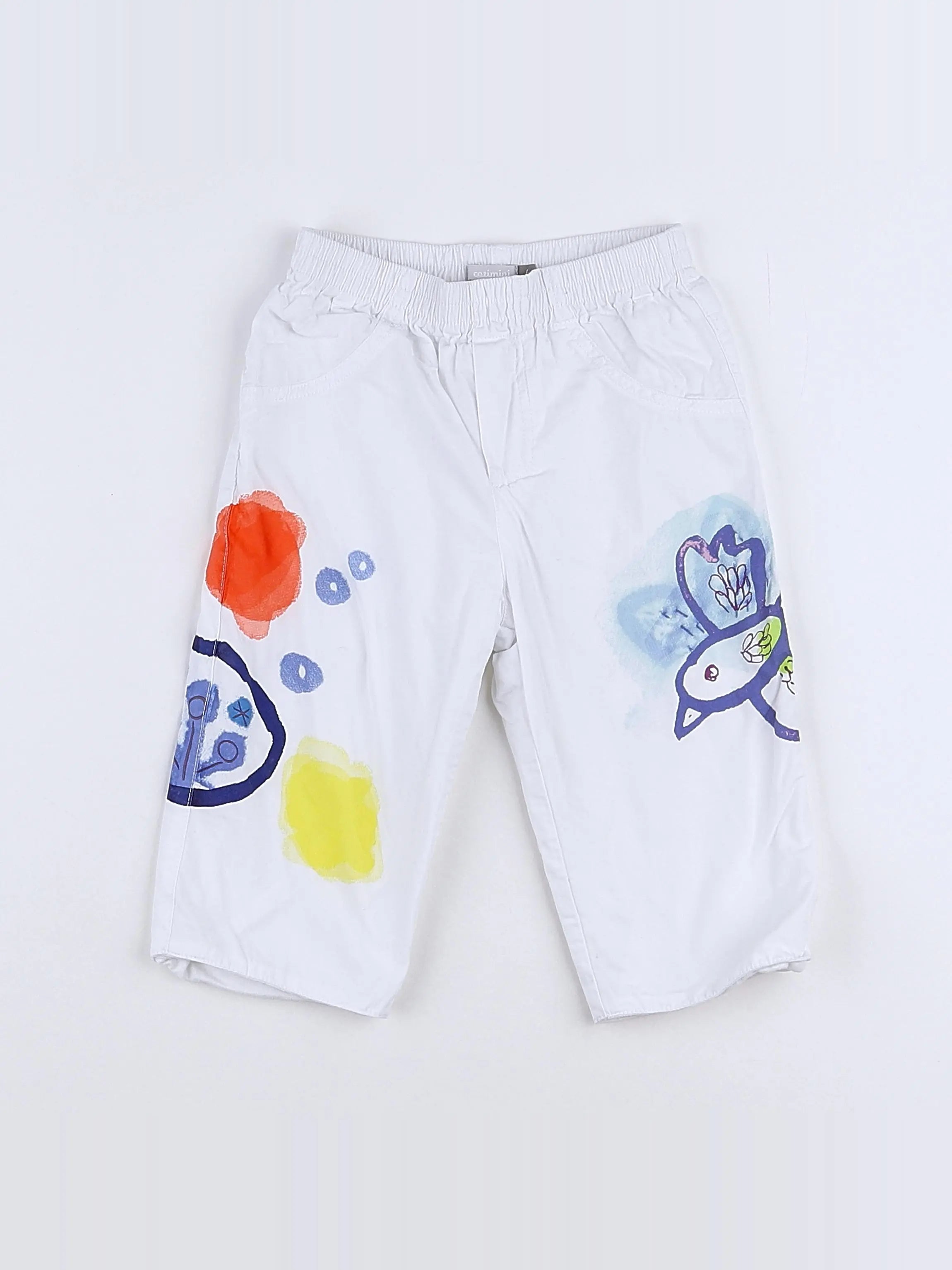 Catimini - pantalon blanc - 6 mois