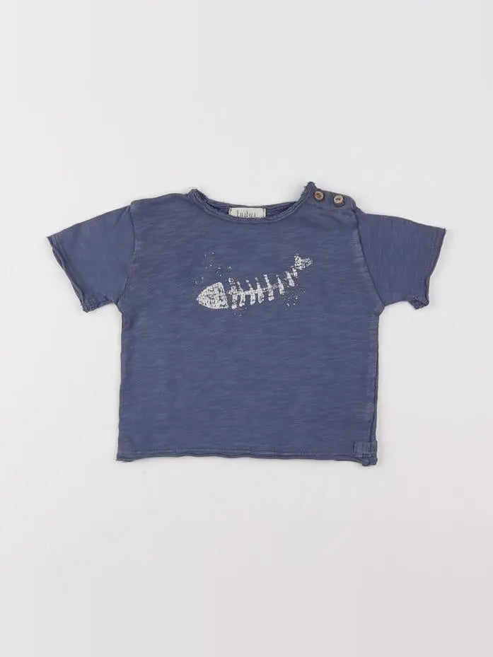 Buho - tee-shirt bleu - 3 mois