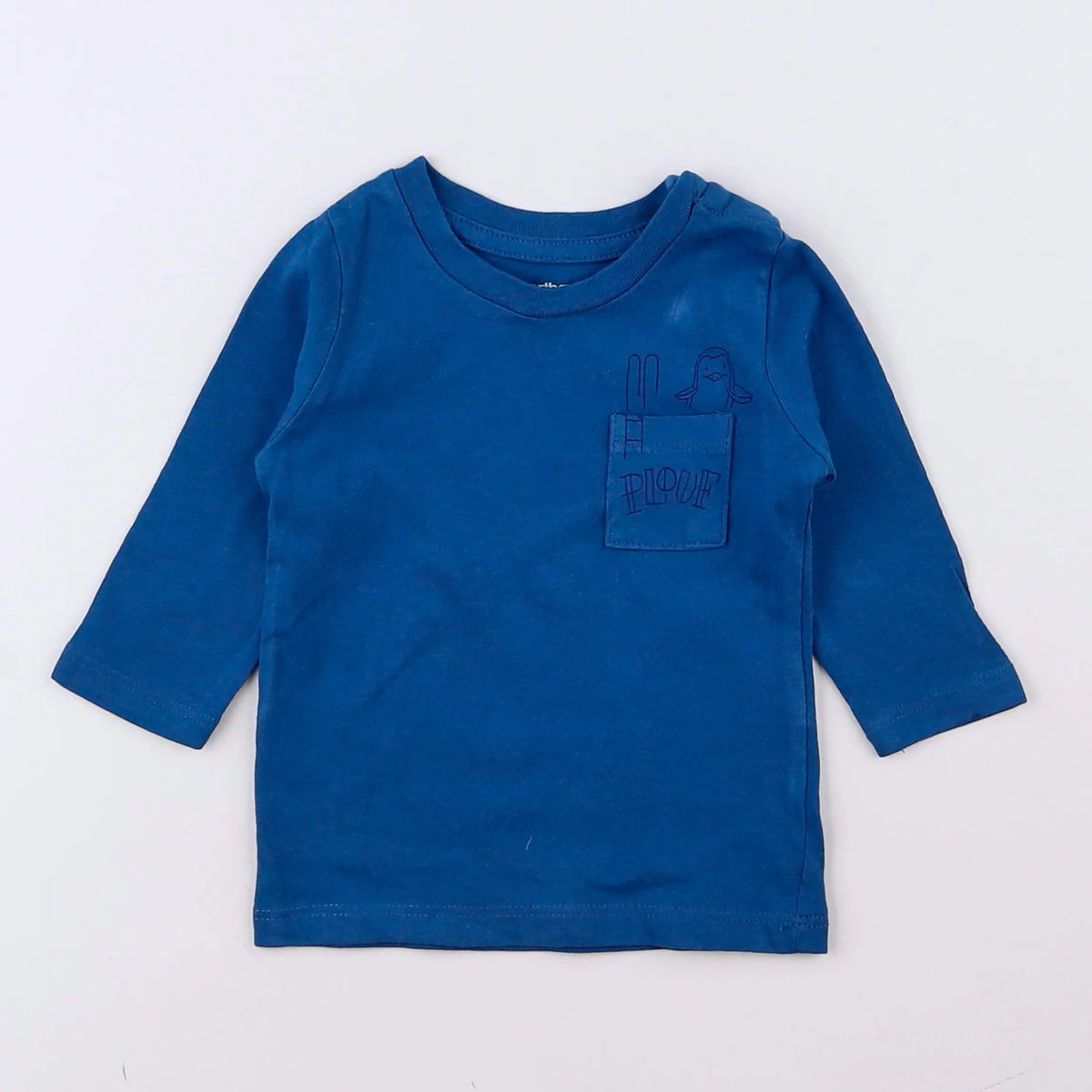 Vertbaudet - tee-shirt bleu - 3 mois