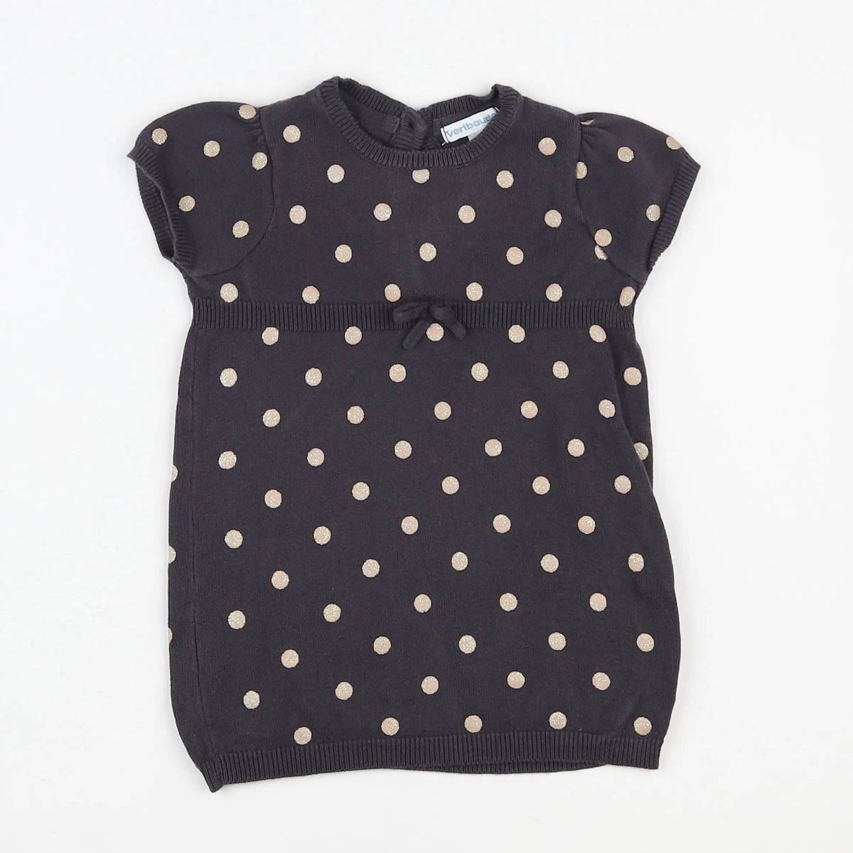 Vertbaudet - robe gris - 12 mois