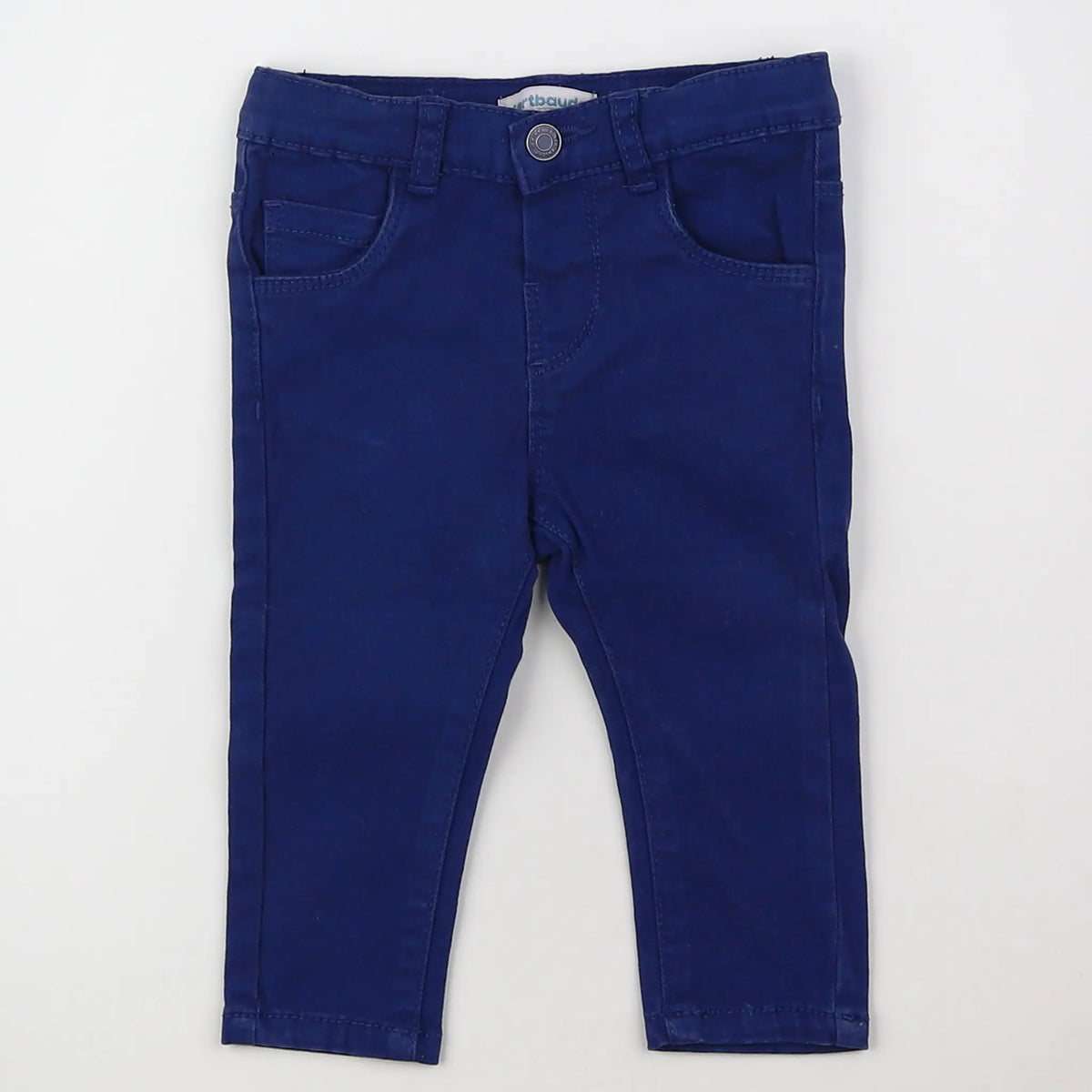 Vertbaudet - pantalon bleu - 9 mois