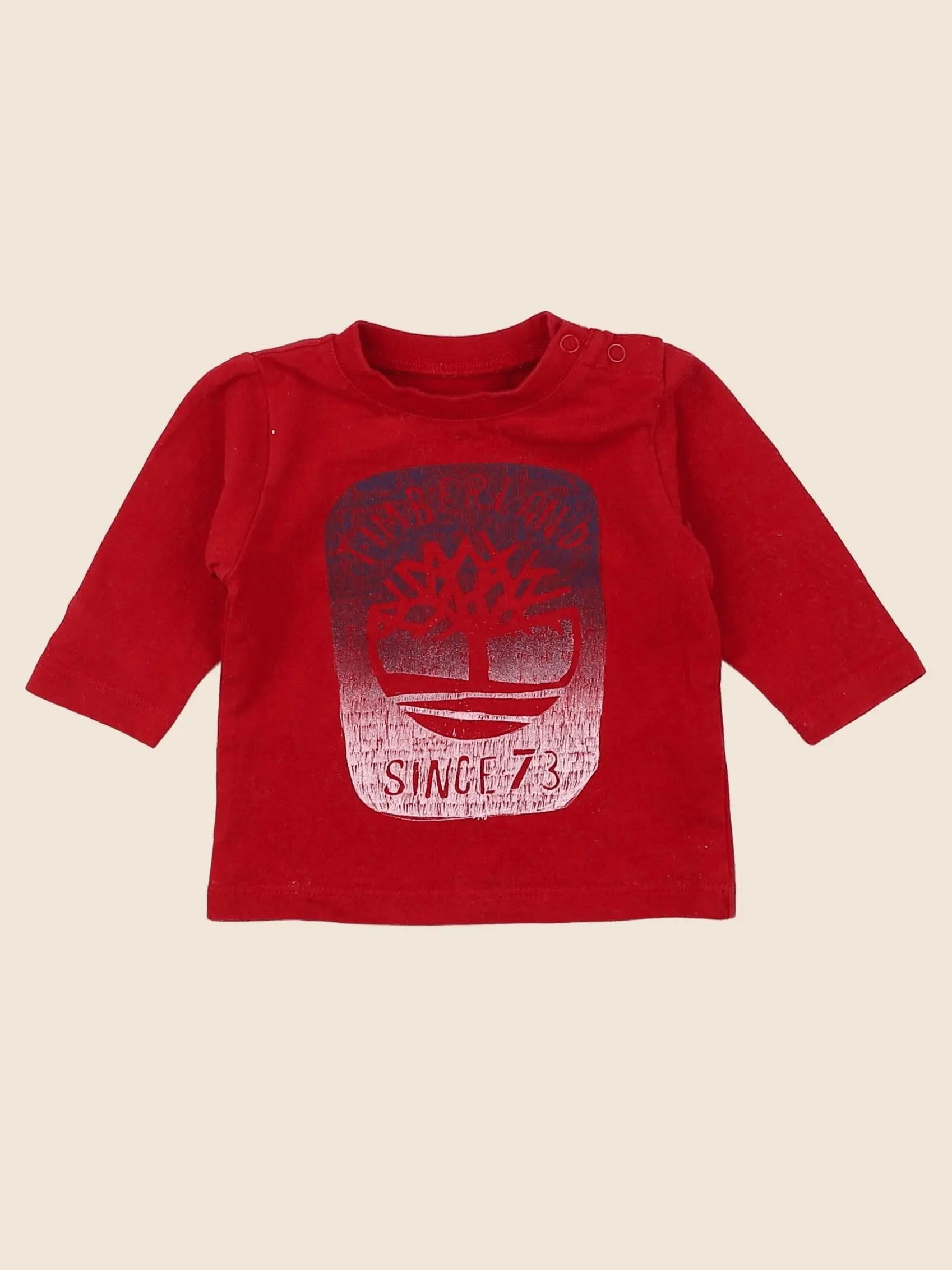 Timberland - tee-shirt rouge - 3 mois