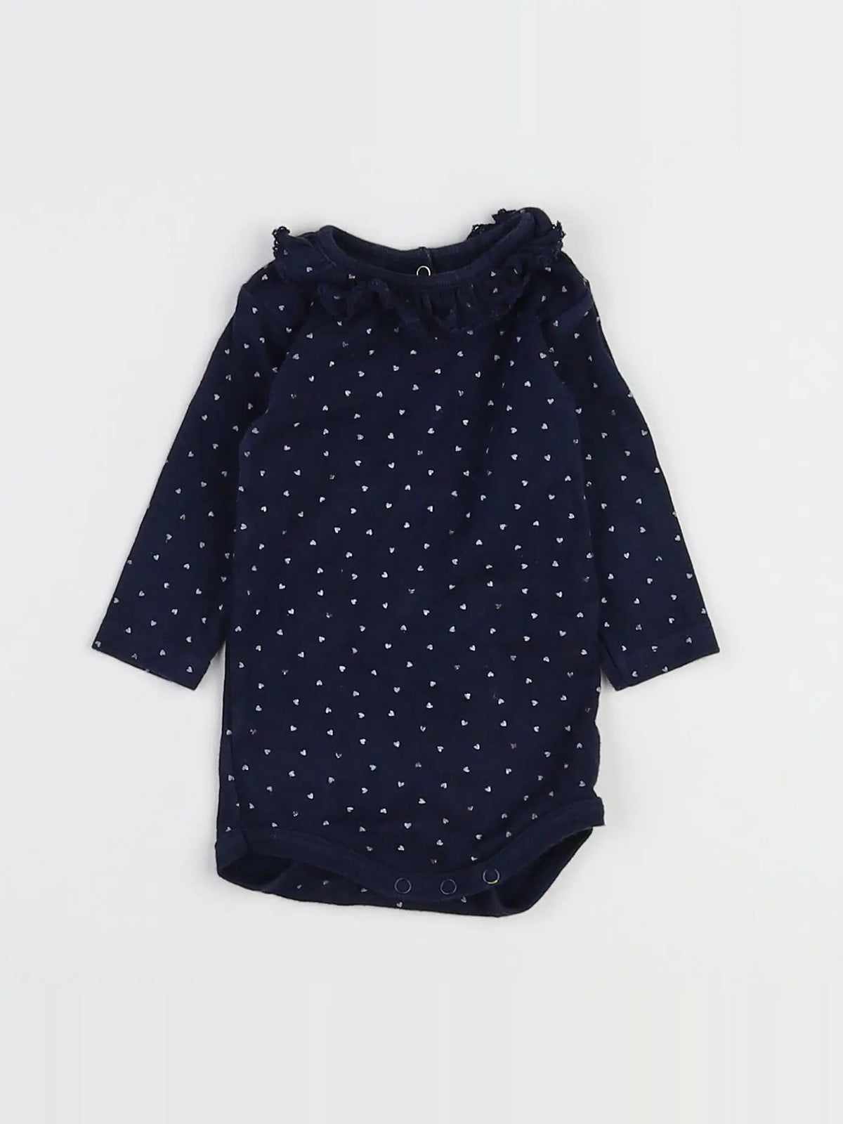 Petit Bateau - body vetement bleu - 3 mois