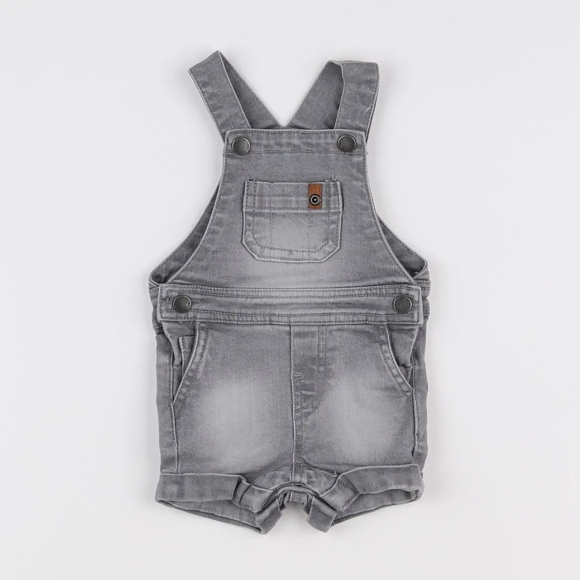 Vertbaudet - salopette gris - 3 mois