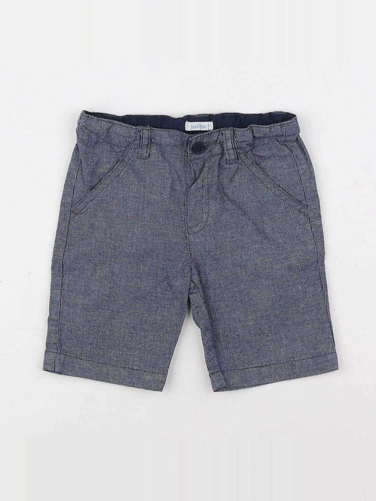 Boutchou - short bleu - 12 mois