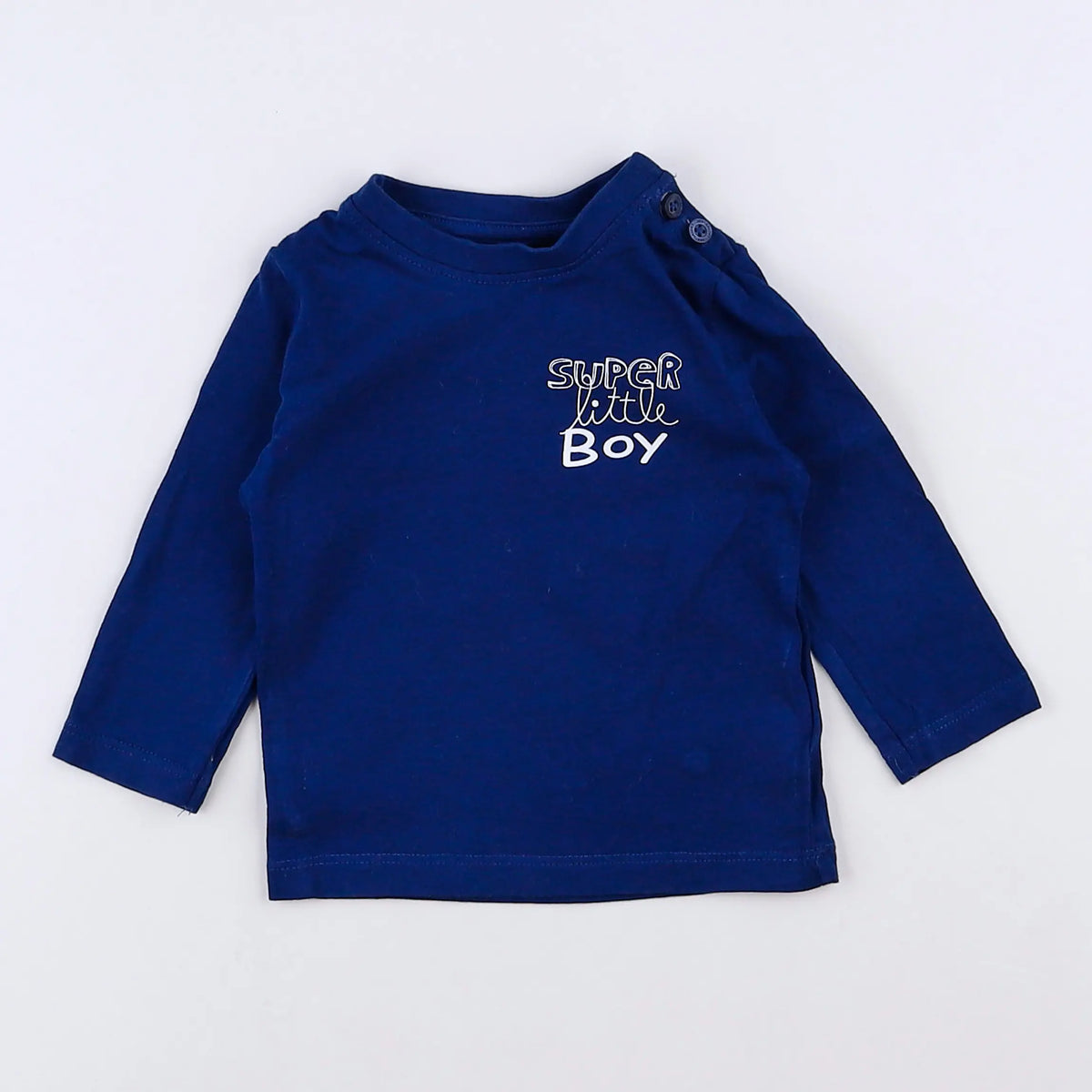 Vertbaudet - tee-shirt bleu - 3 mois