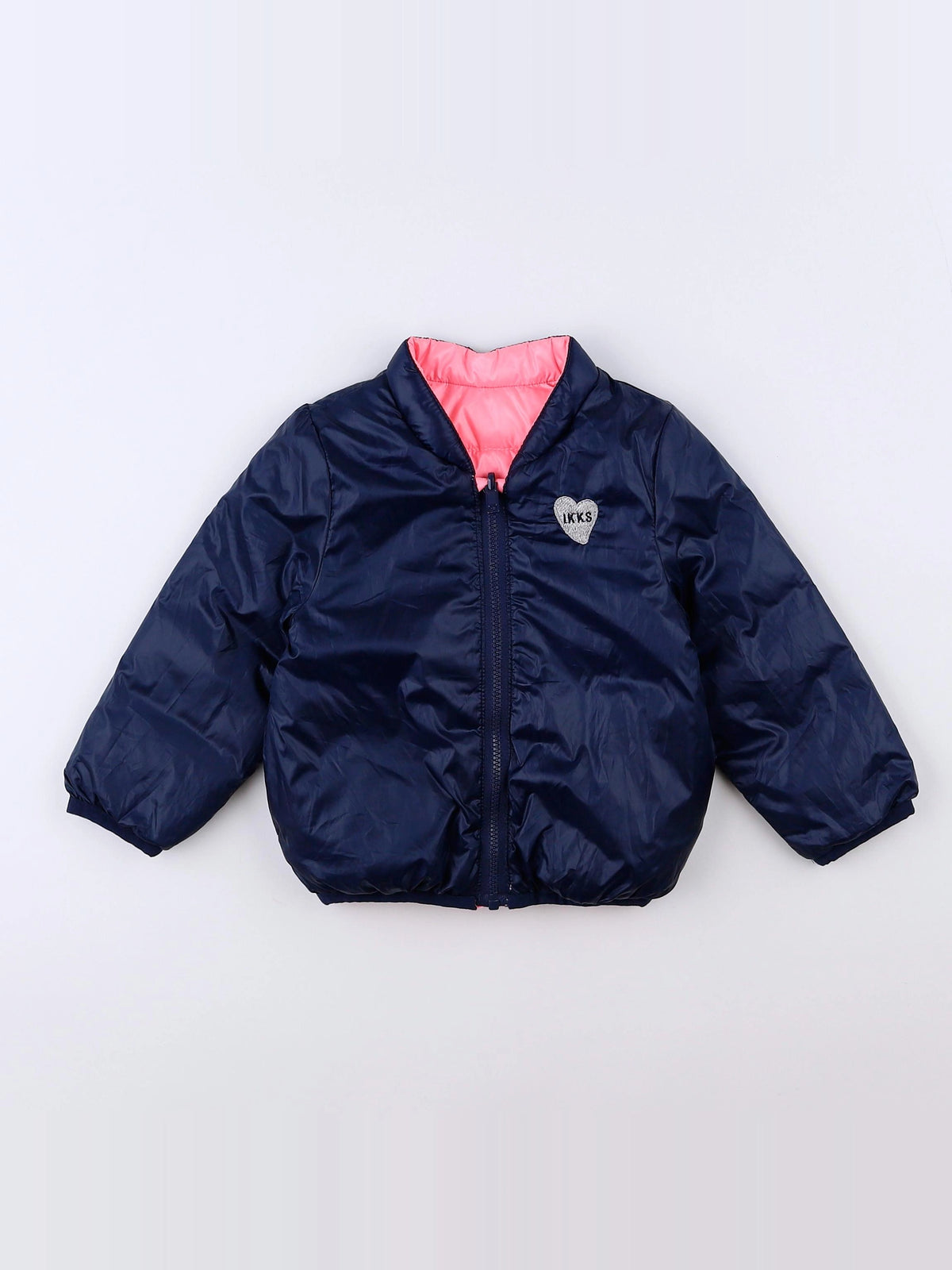 IKKS - doudoune bleu, rose - 12 mois