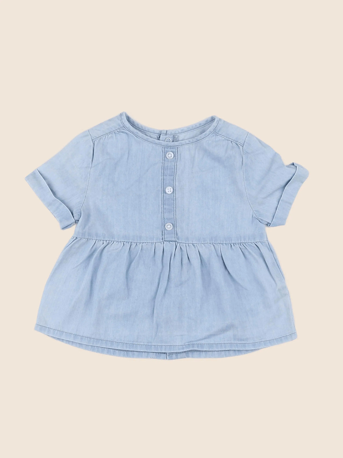 Vertbaudet - blouse bleu - 3 mois
