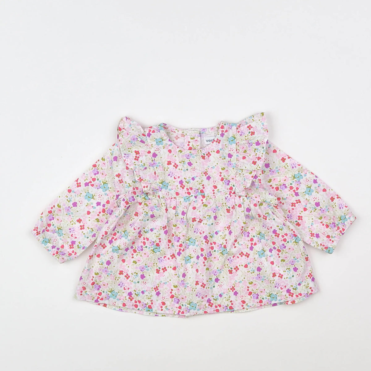 Vertbaudet - blouse multicolore - 3 mois