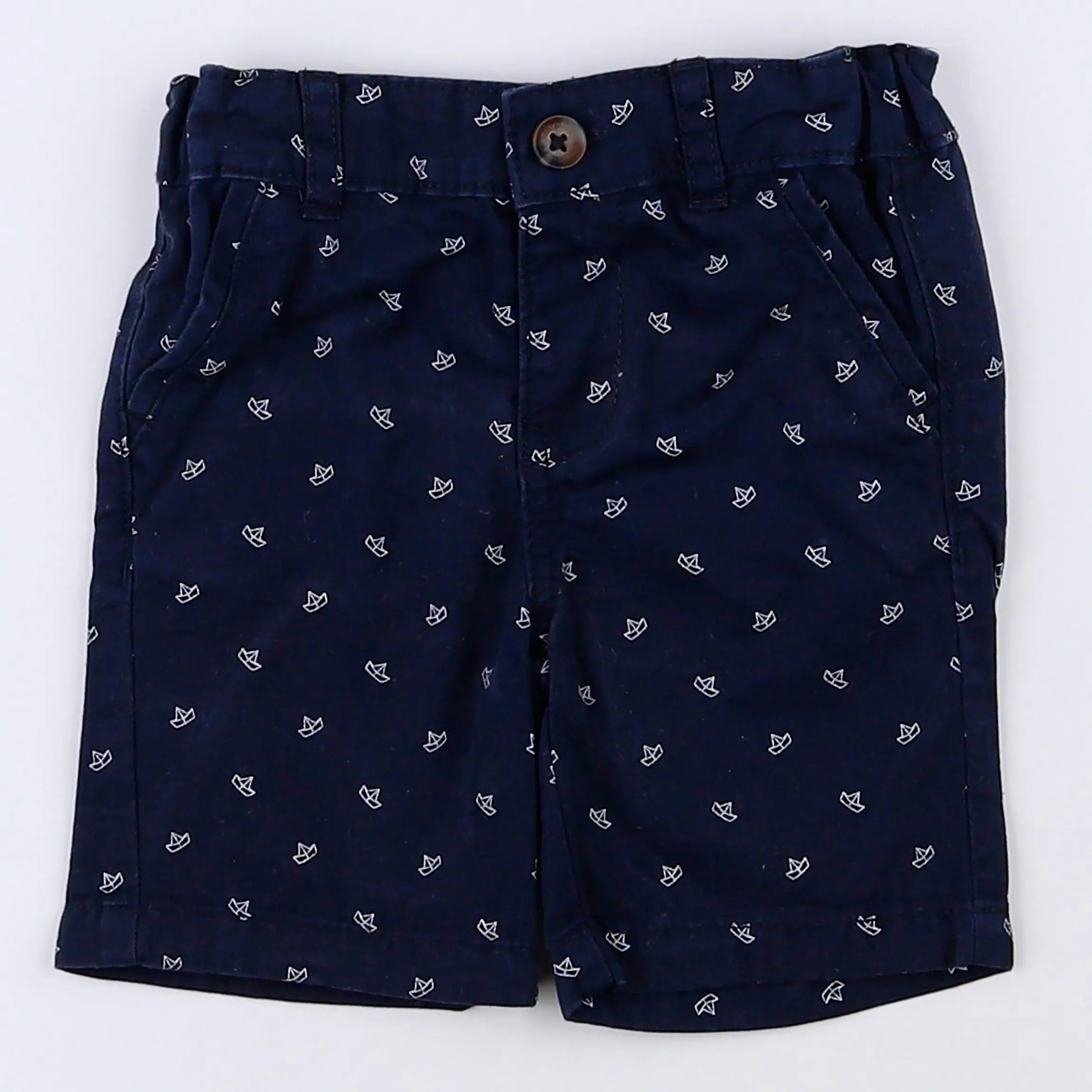 Vertbaudet - short bleu - 12 mois