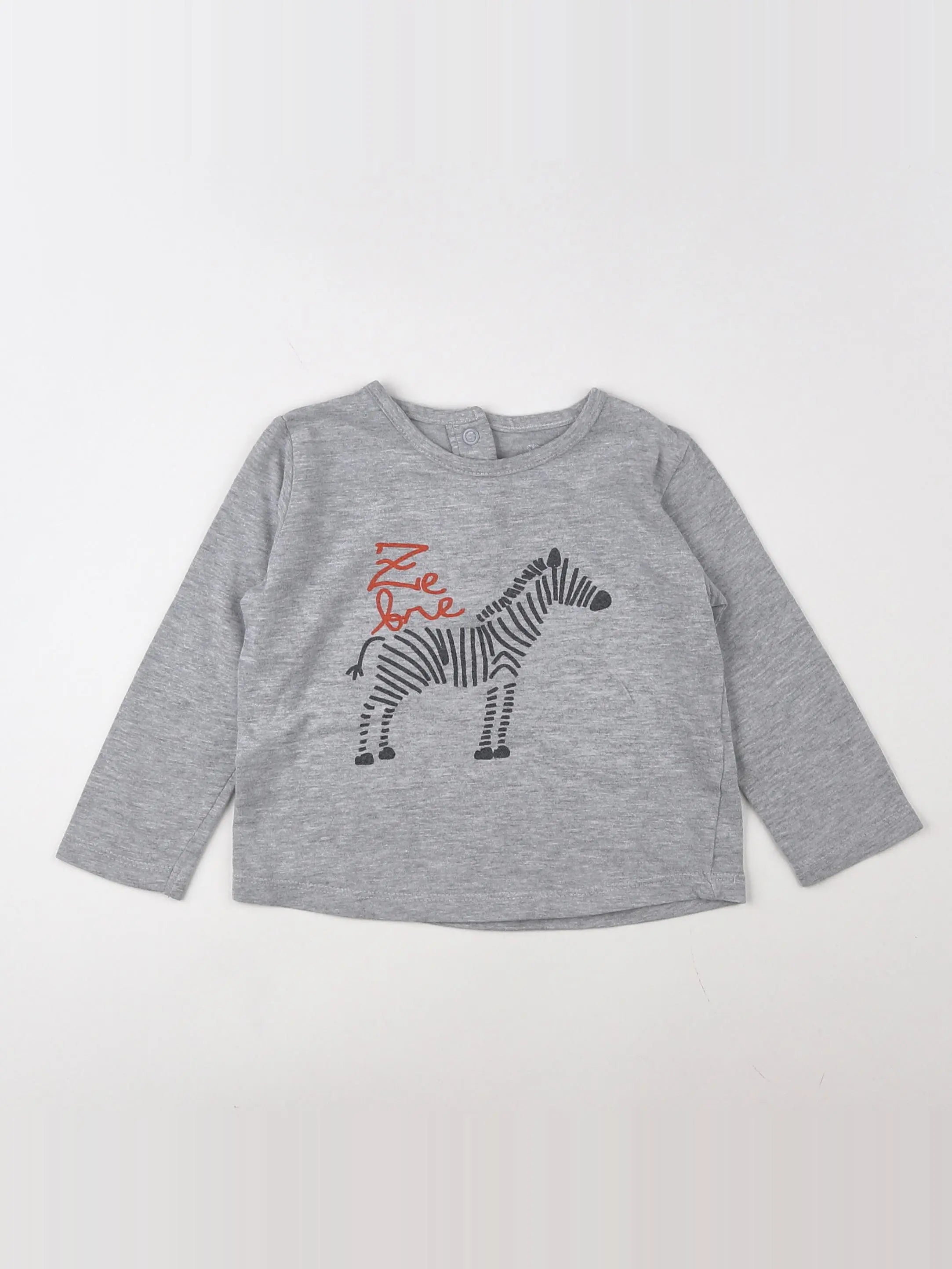 La Redoute - tee-shirt gris - 12 mois