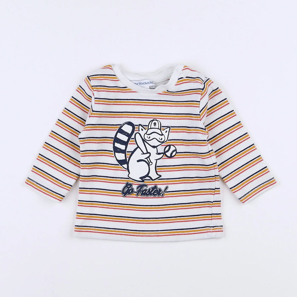 Vertbaudet - tee-shirt marron - 3 mois