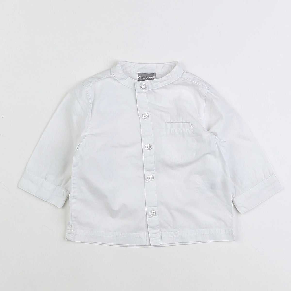 Vertbaudet - chemise blanc - 9 mois