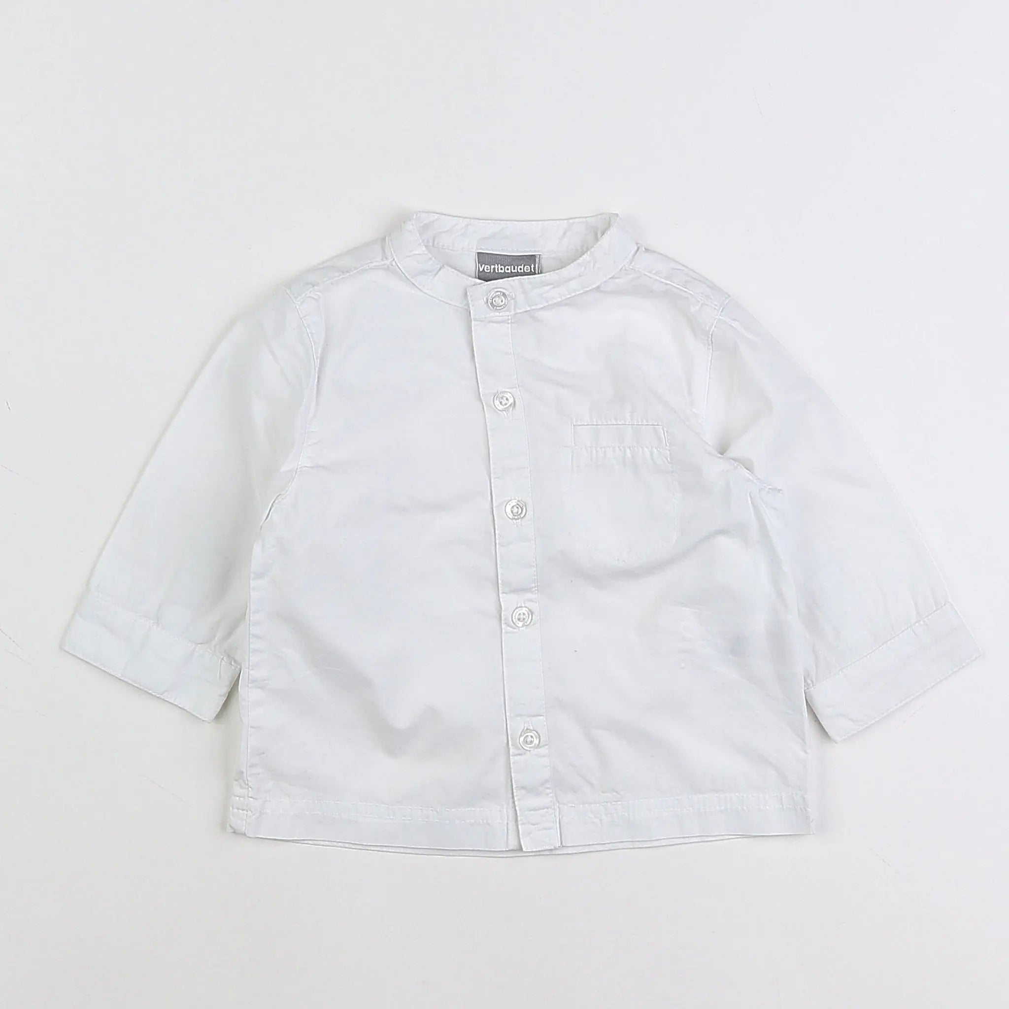Vertbaudet - chemise blanc - 9 mois