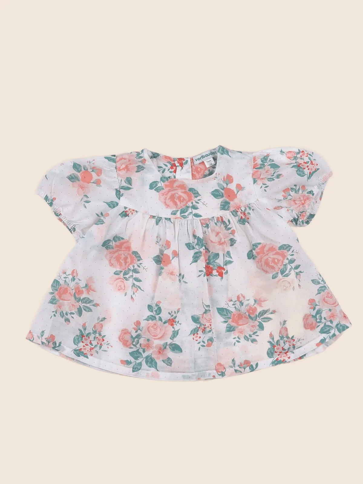 Vertbaudet - blouse multicolore - 12 mois