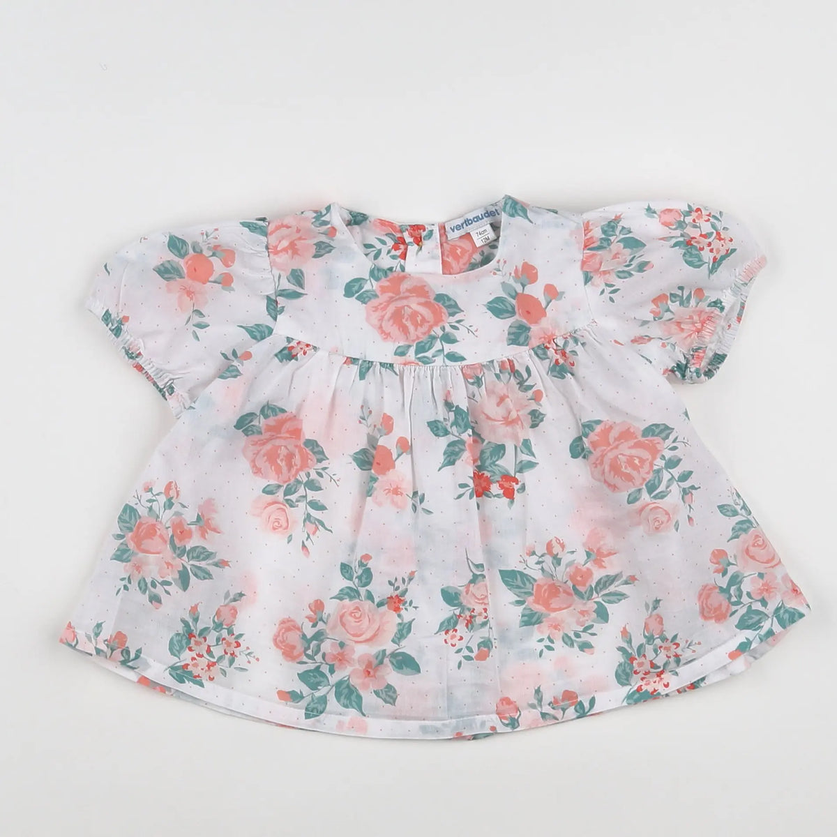 Vertbaudet - blouse multicolore - 12 mois