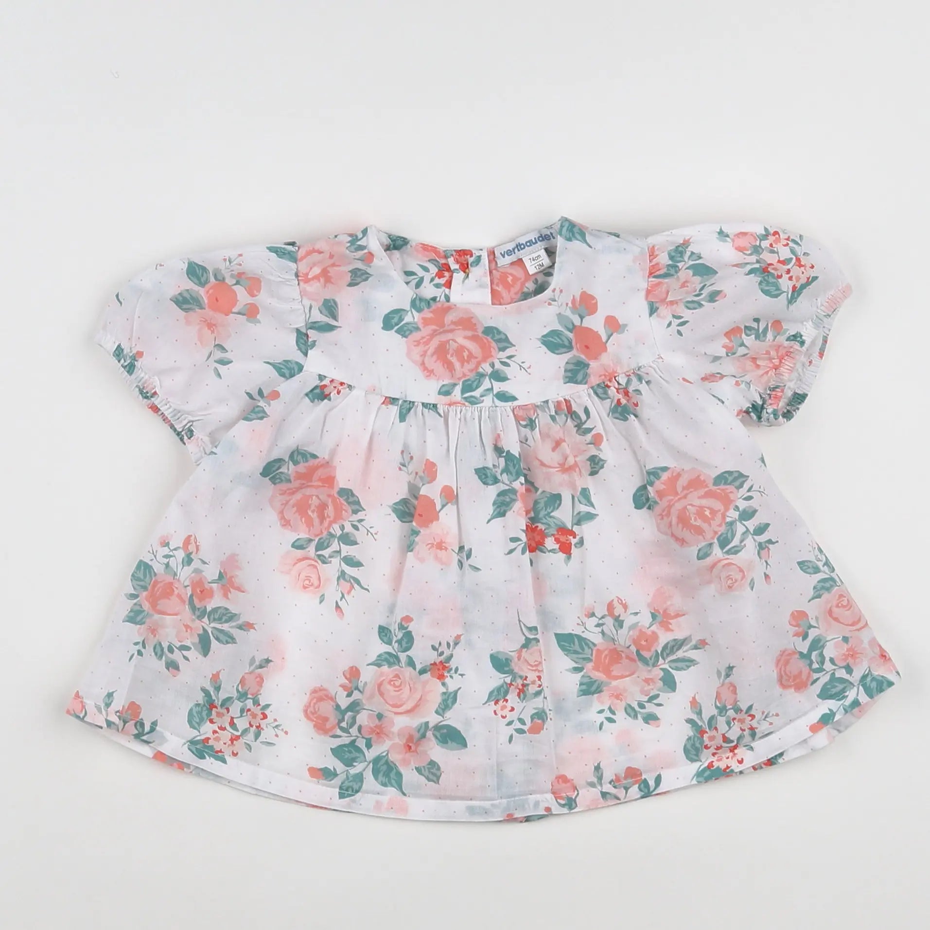 Vertbaudet - blouse multicolore - 12 mois