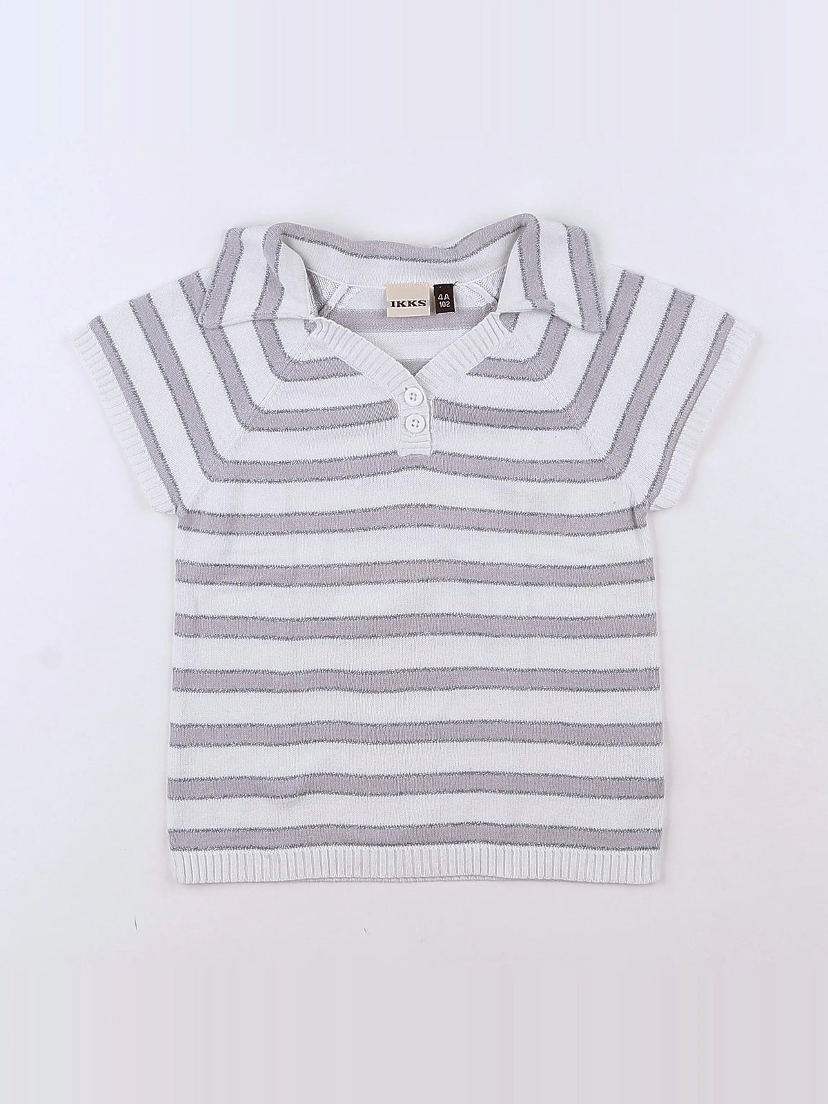 IKKS - pull argent, marron, beige - 4 ans