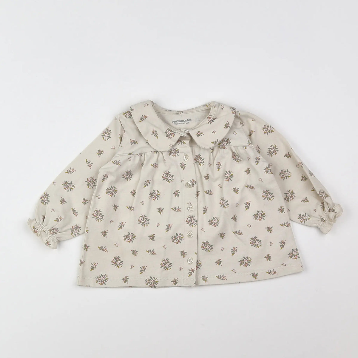 Vertbaudet - blouse beige - 9 mois