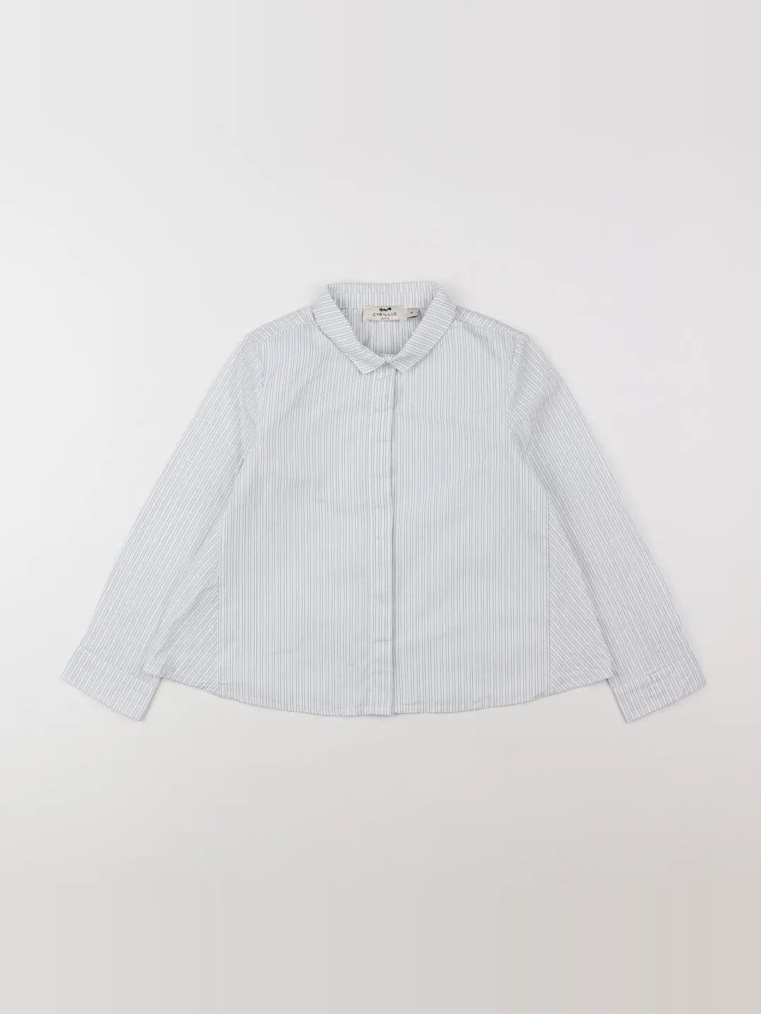 Cyrillus - chemise blanc, bleu - 4 ans