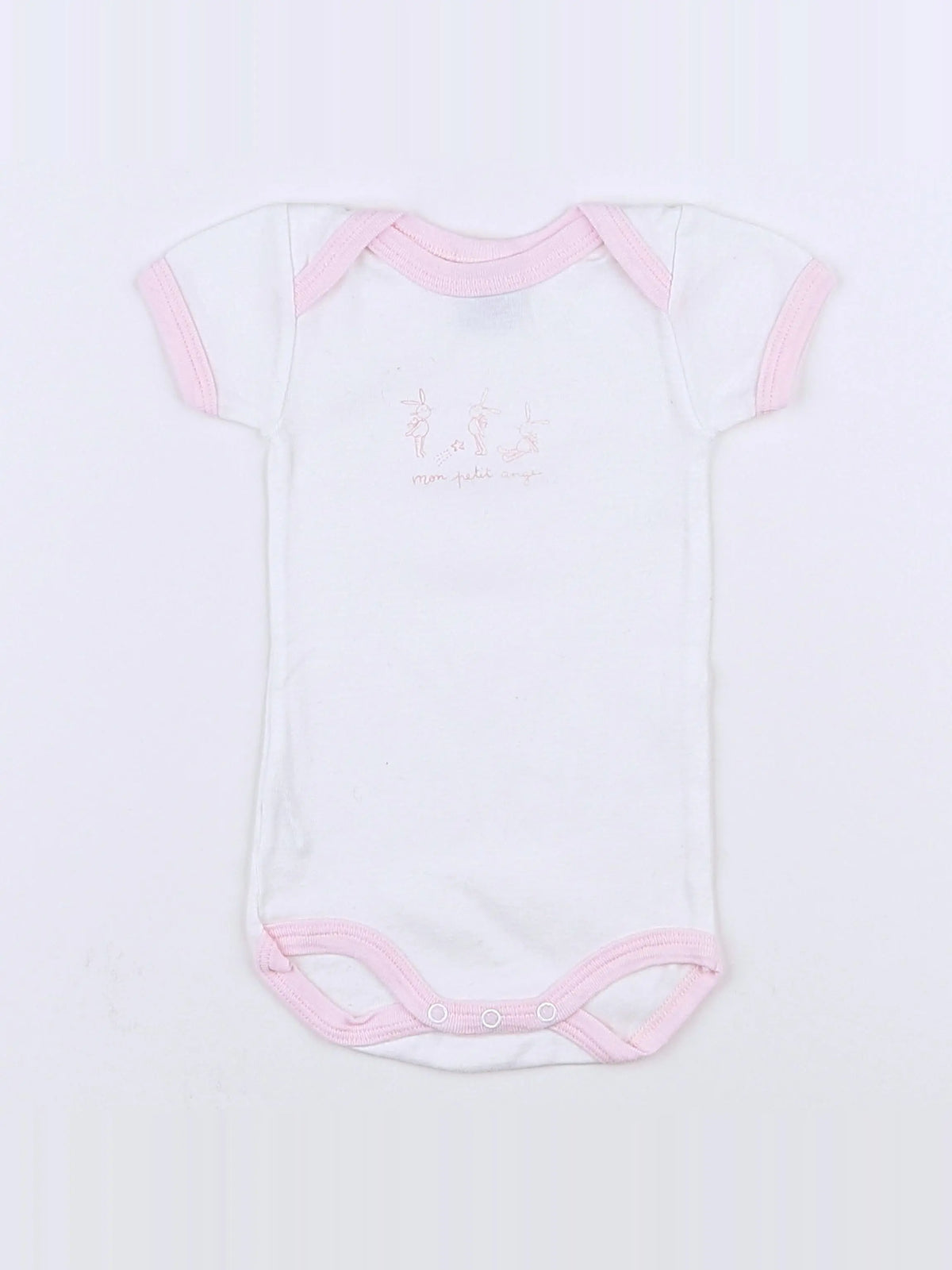 Petit Bateau - body blanc - 3 mois