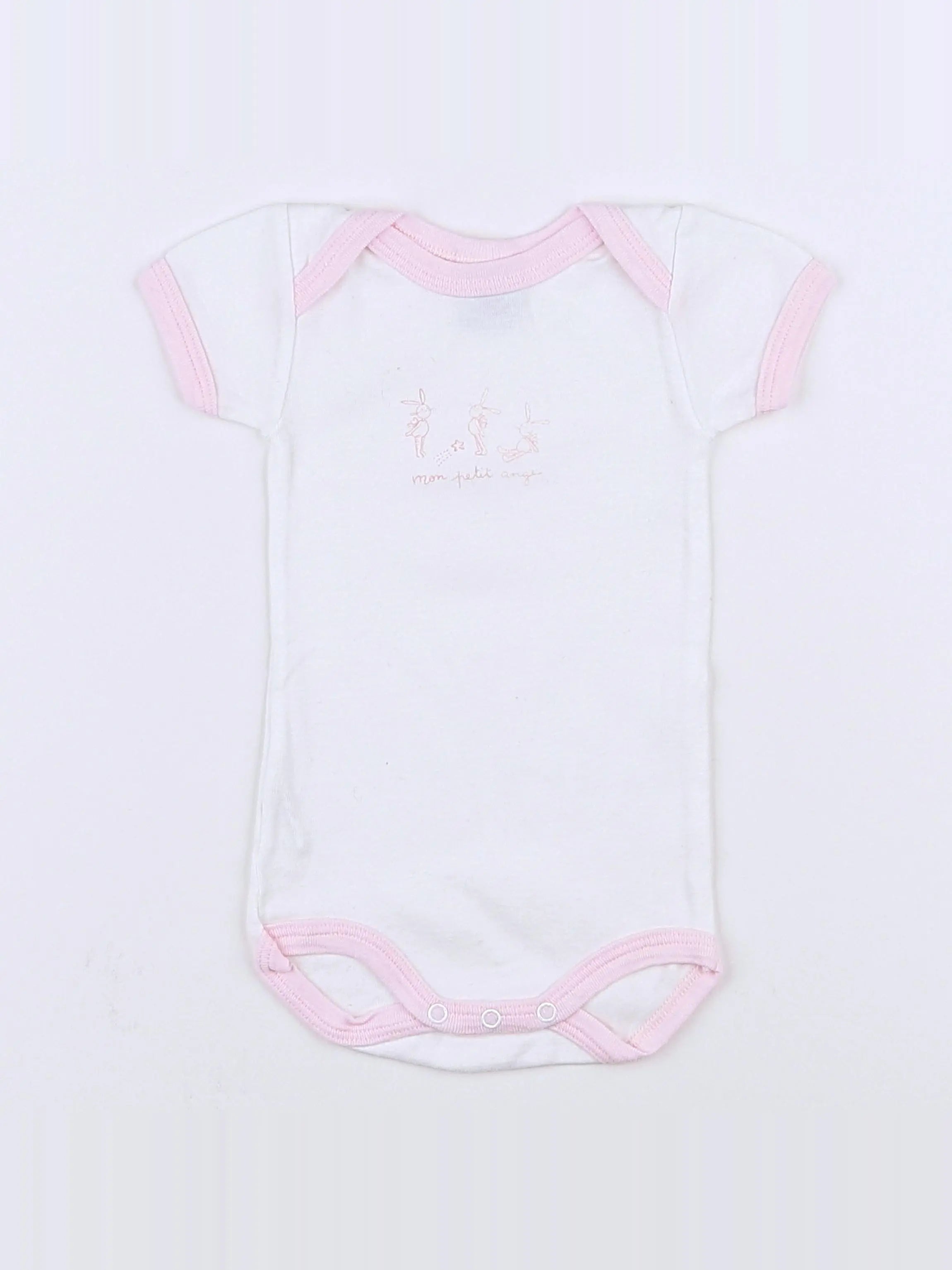 Petit Bateau - body blanc - 3 mois