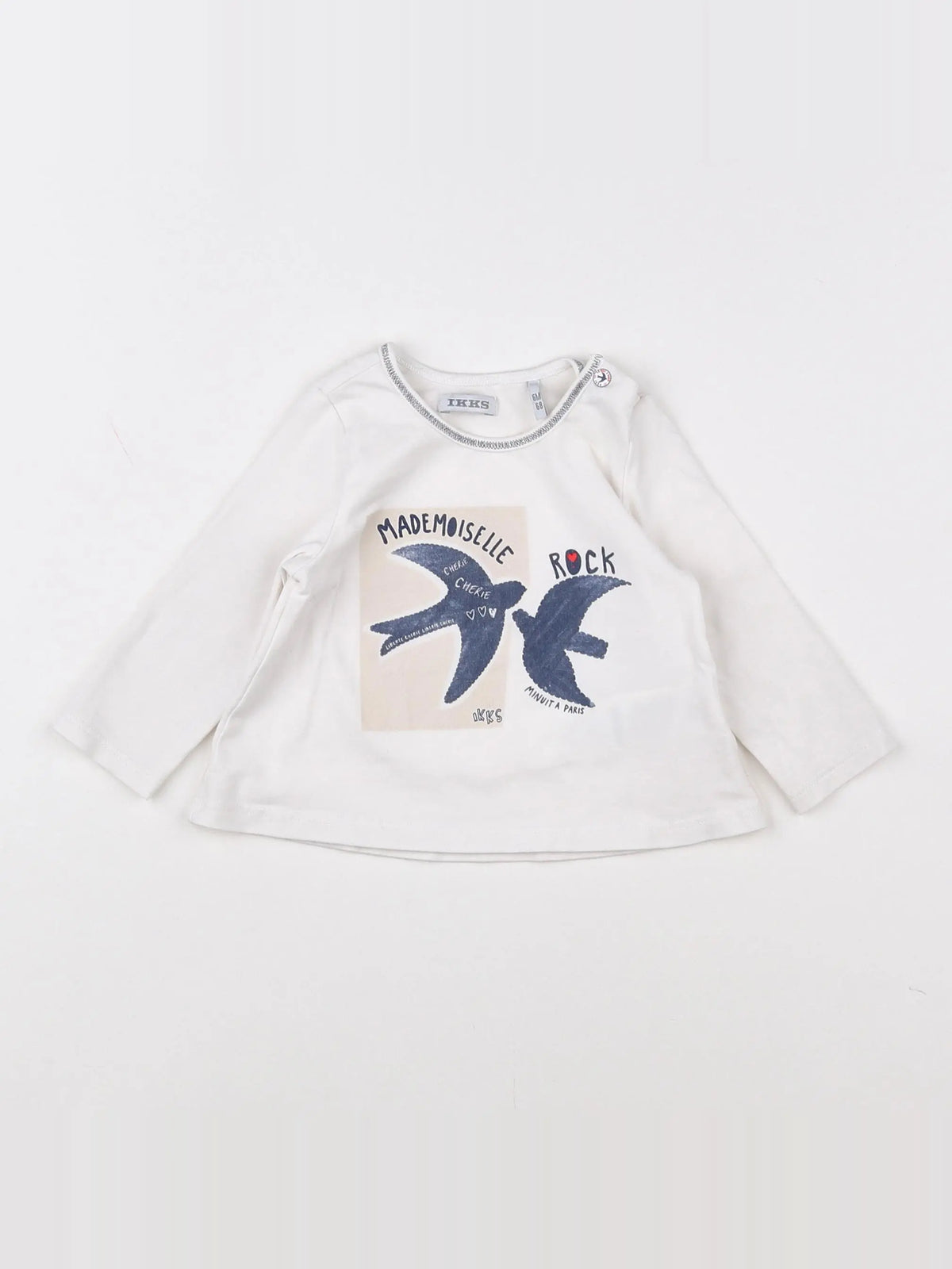 IKKS - tee-shirt blanc - 6 mois