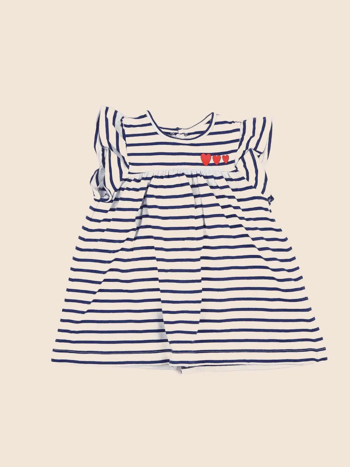 Vertbaudet - robe bleu, rouge - 6 mois