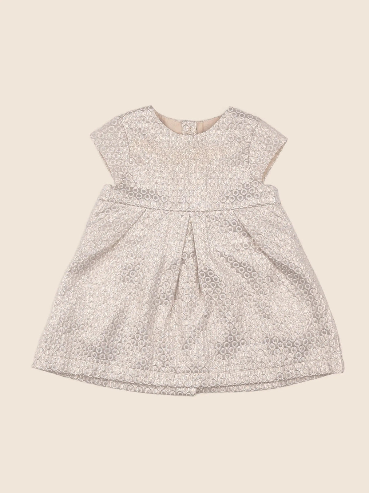 Vertbaudet - robe beige - 9 mois