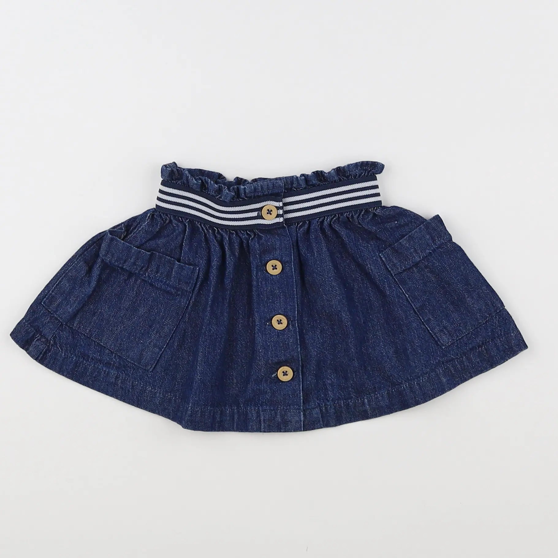 Vertbaudet - jupe bleu - 12 mois