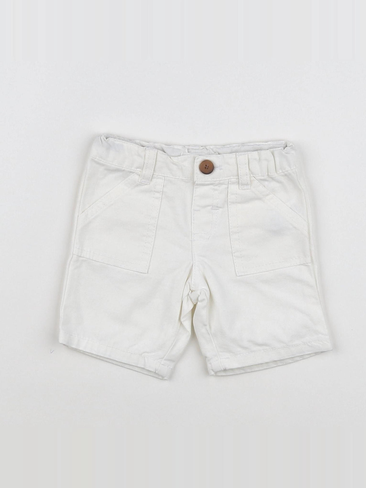 Boutchou - short blanc - 6 mois