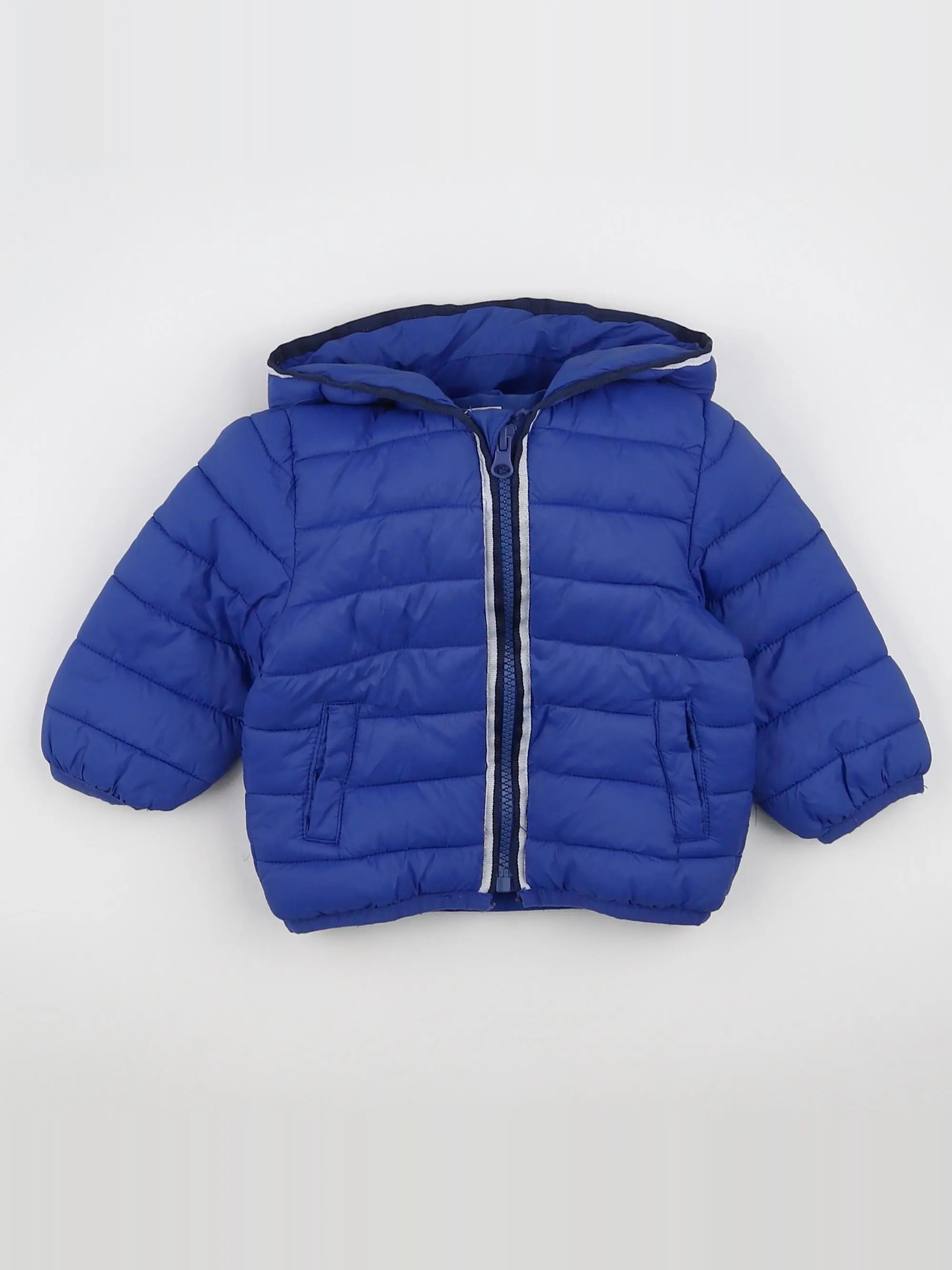 Vertbaudet - doudoune bleu - 9 mois