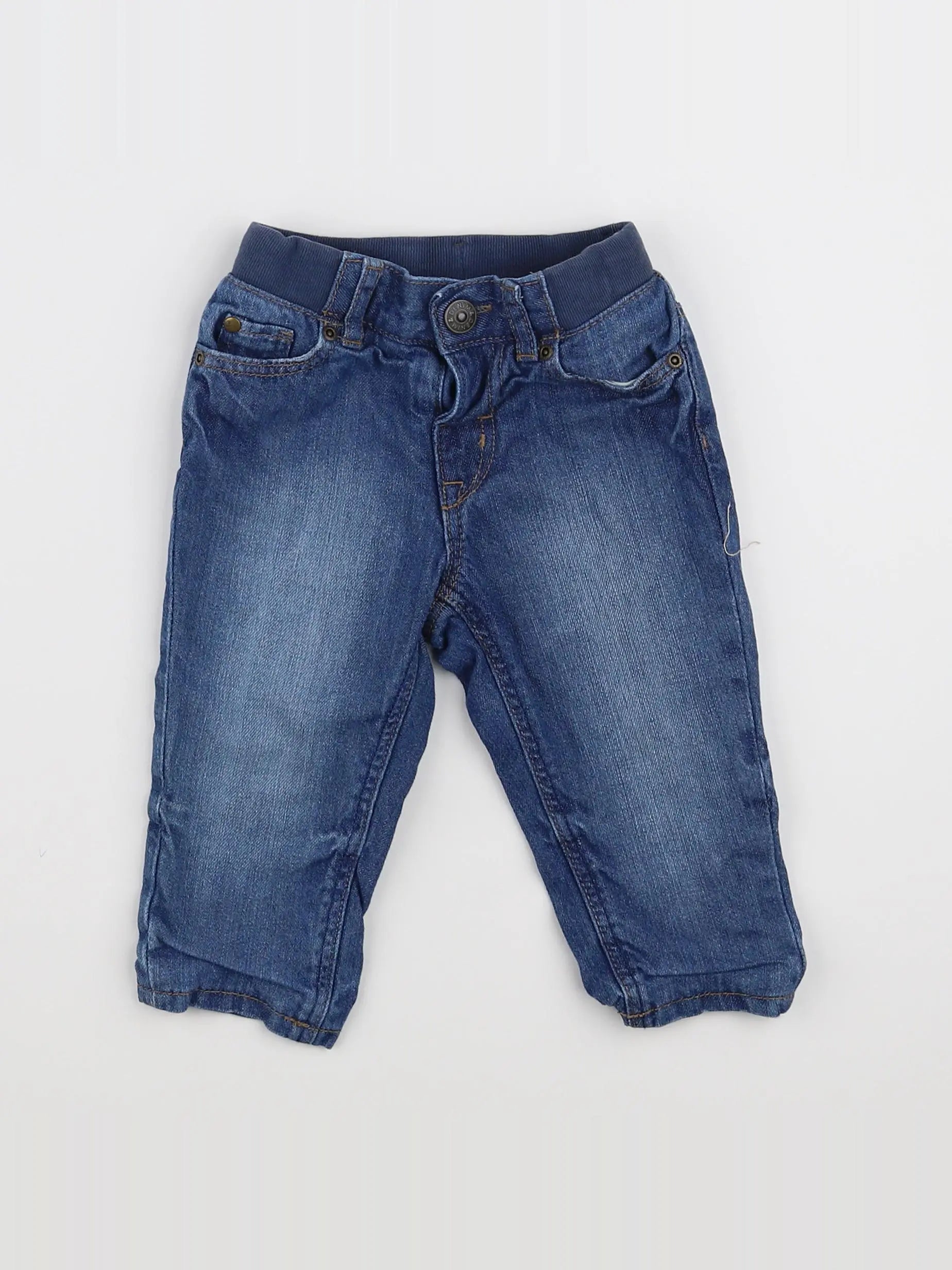 H&M - jean bleu - 6/9 mois