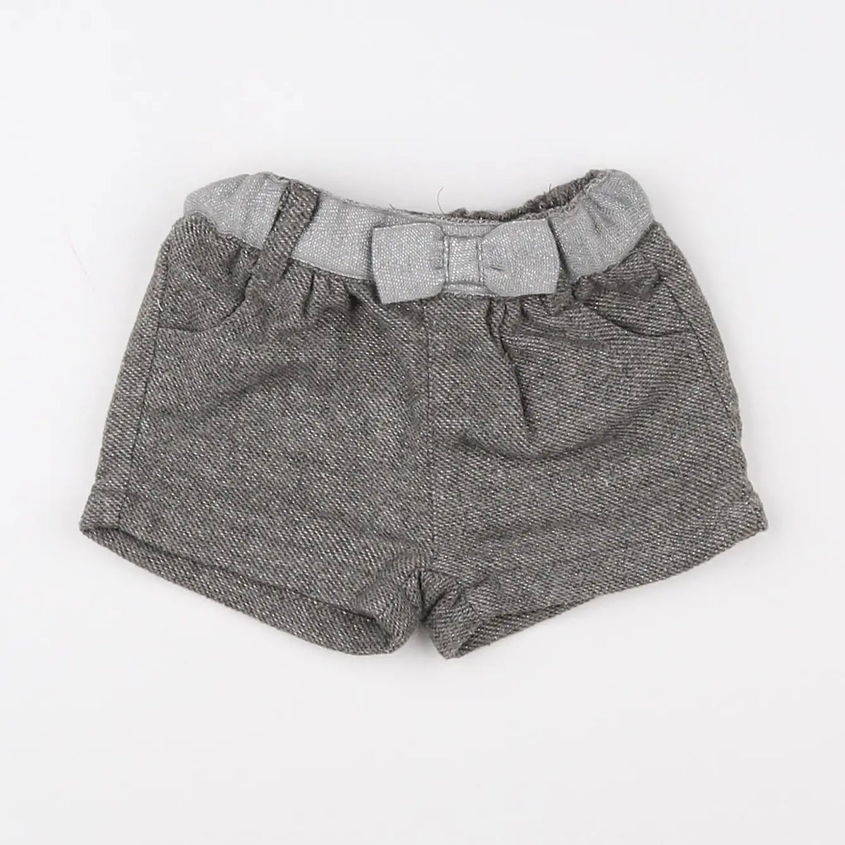 Vertbaudet - short gris, argent - 3 mois