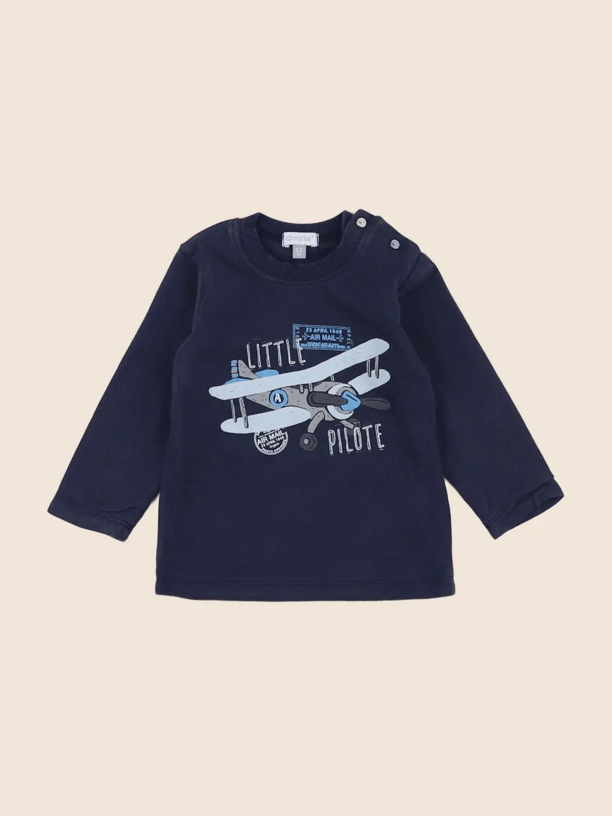 Absorba - tee-shirt bleu - 12 mois