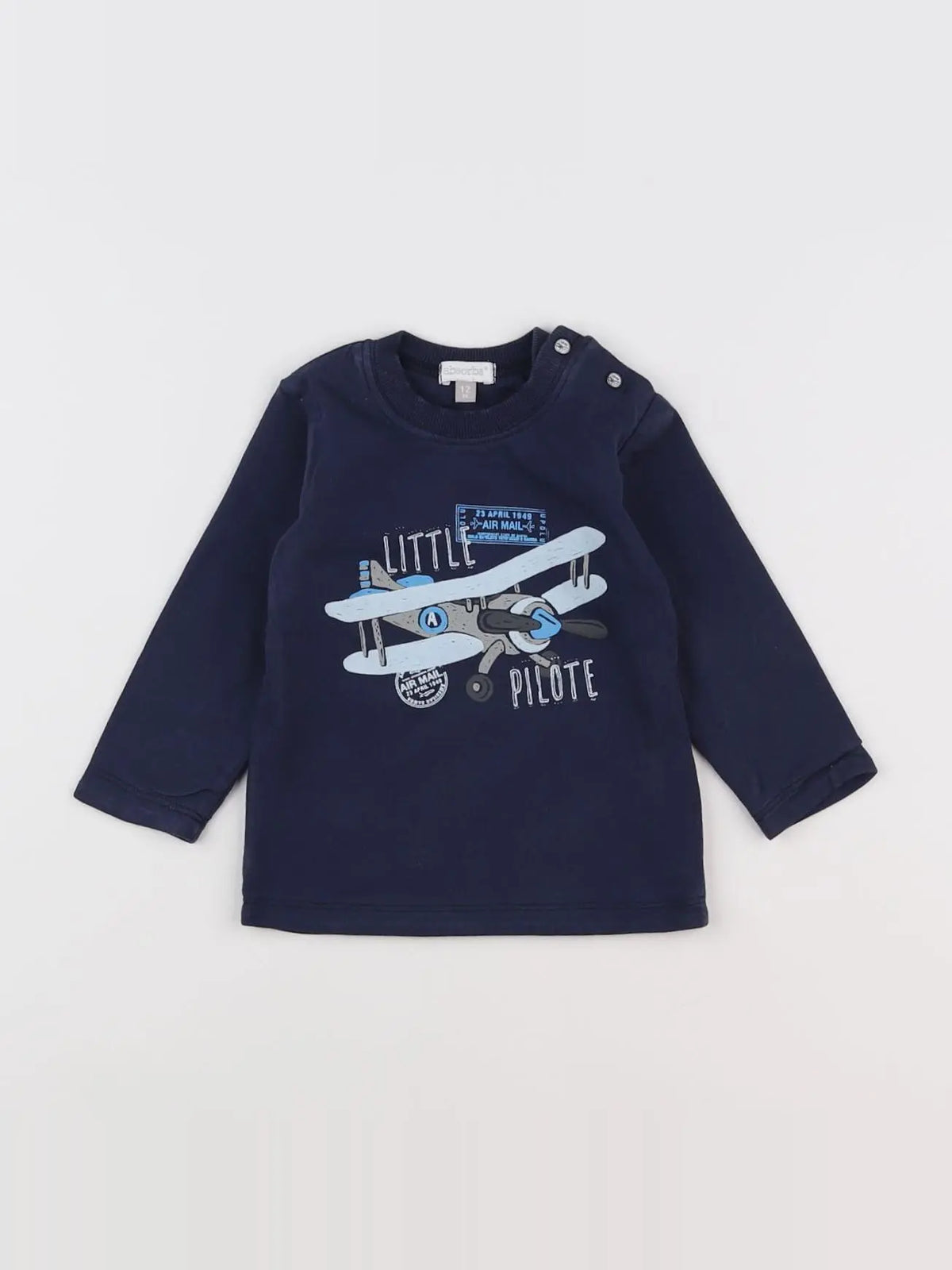Absorba - tee-shirt bleu - 12 mois
