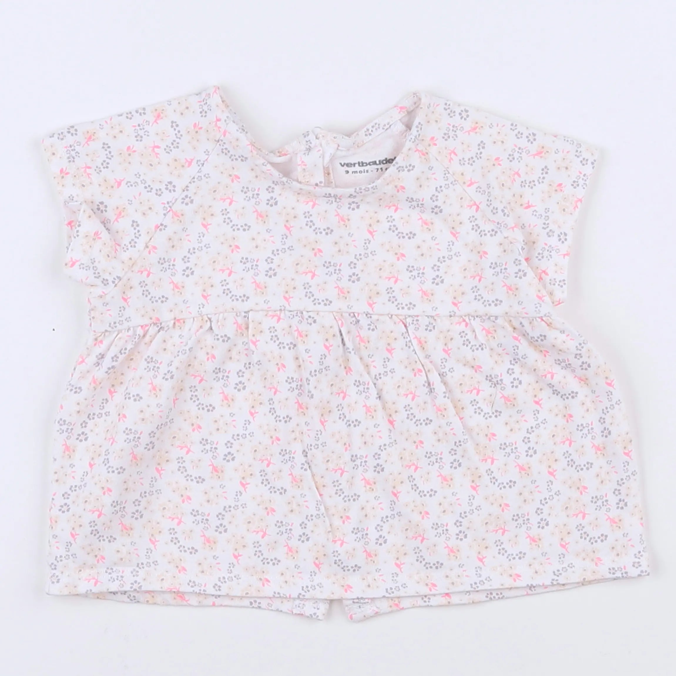 Vertbaudet - tee-shirt multicolore - 9 mois