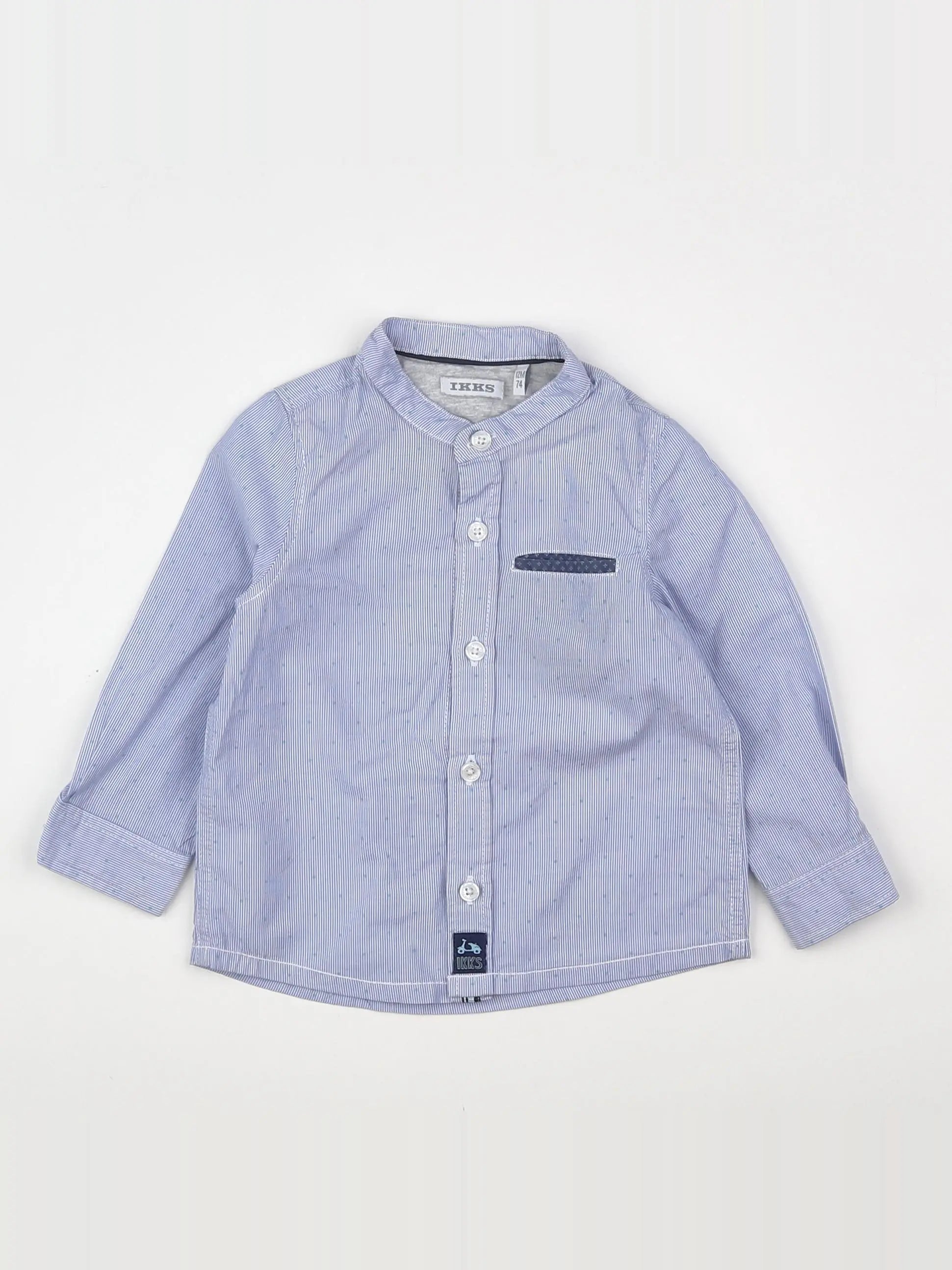 IKKS - chemise bleu - 12 mois