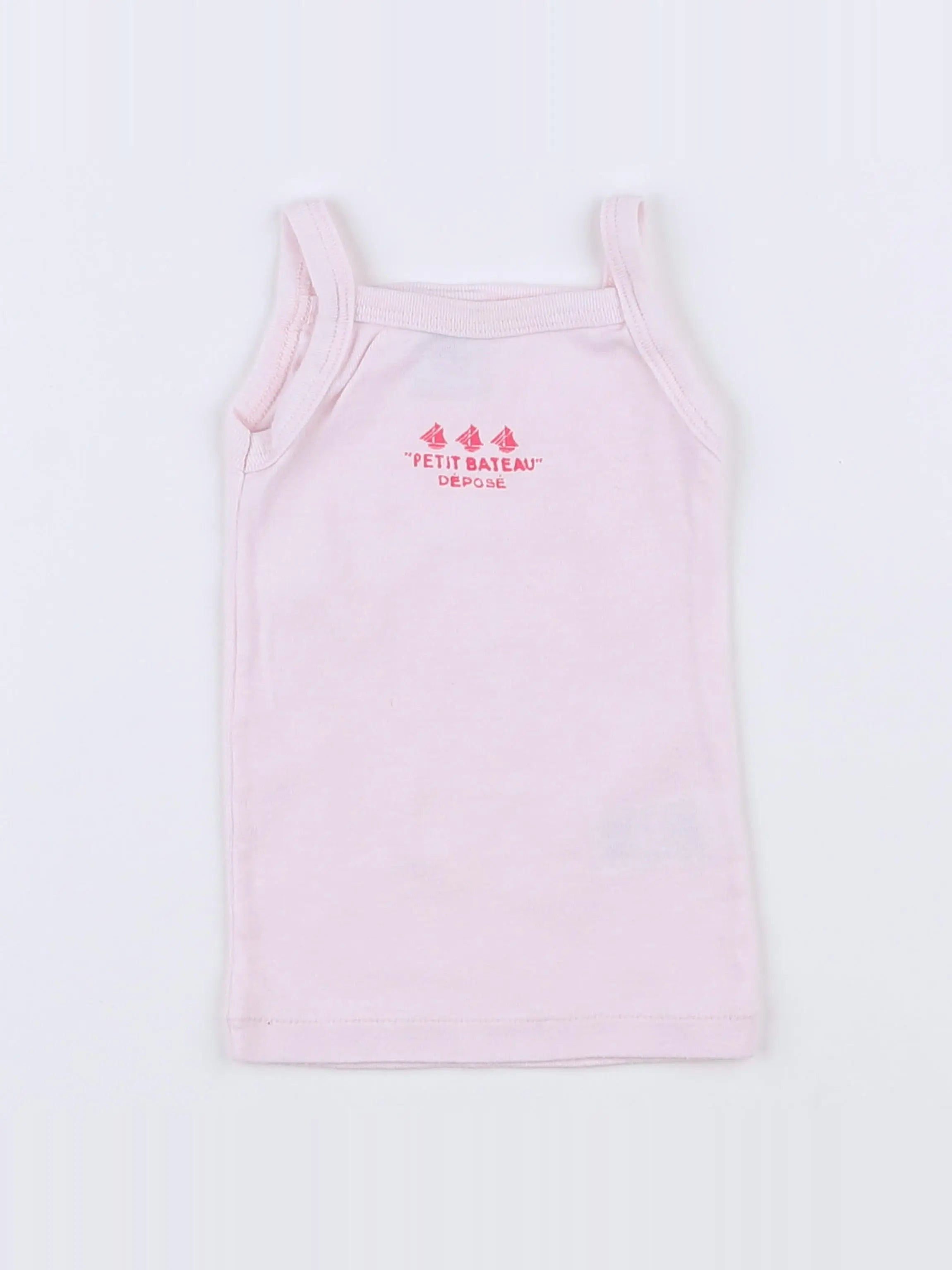 Petit Bateau - maillot de corps rose - 12 mois