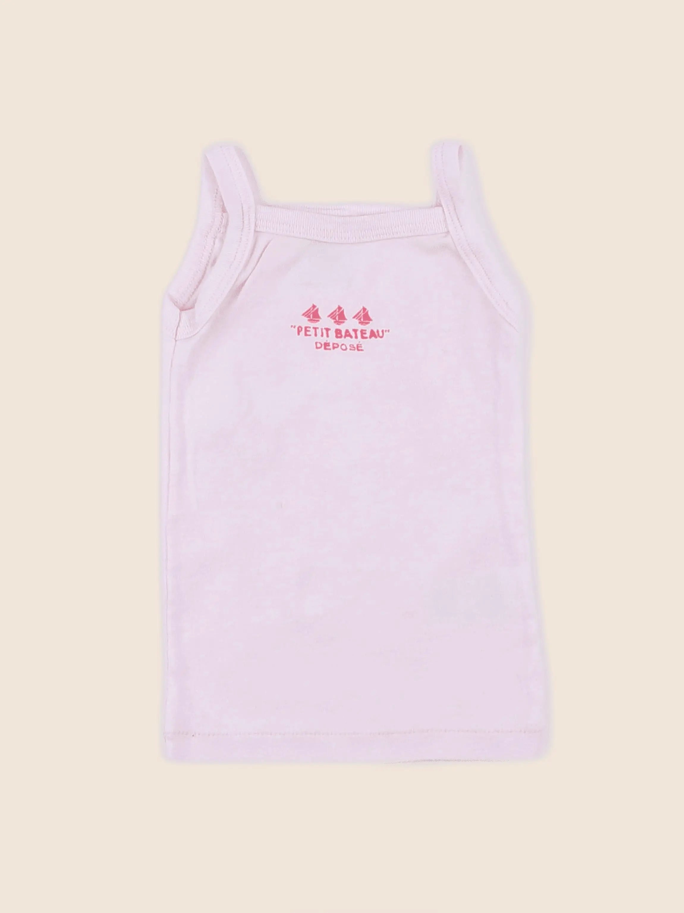 Petit Bateau - maillot de corps rose - 12 mois