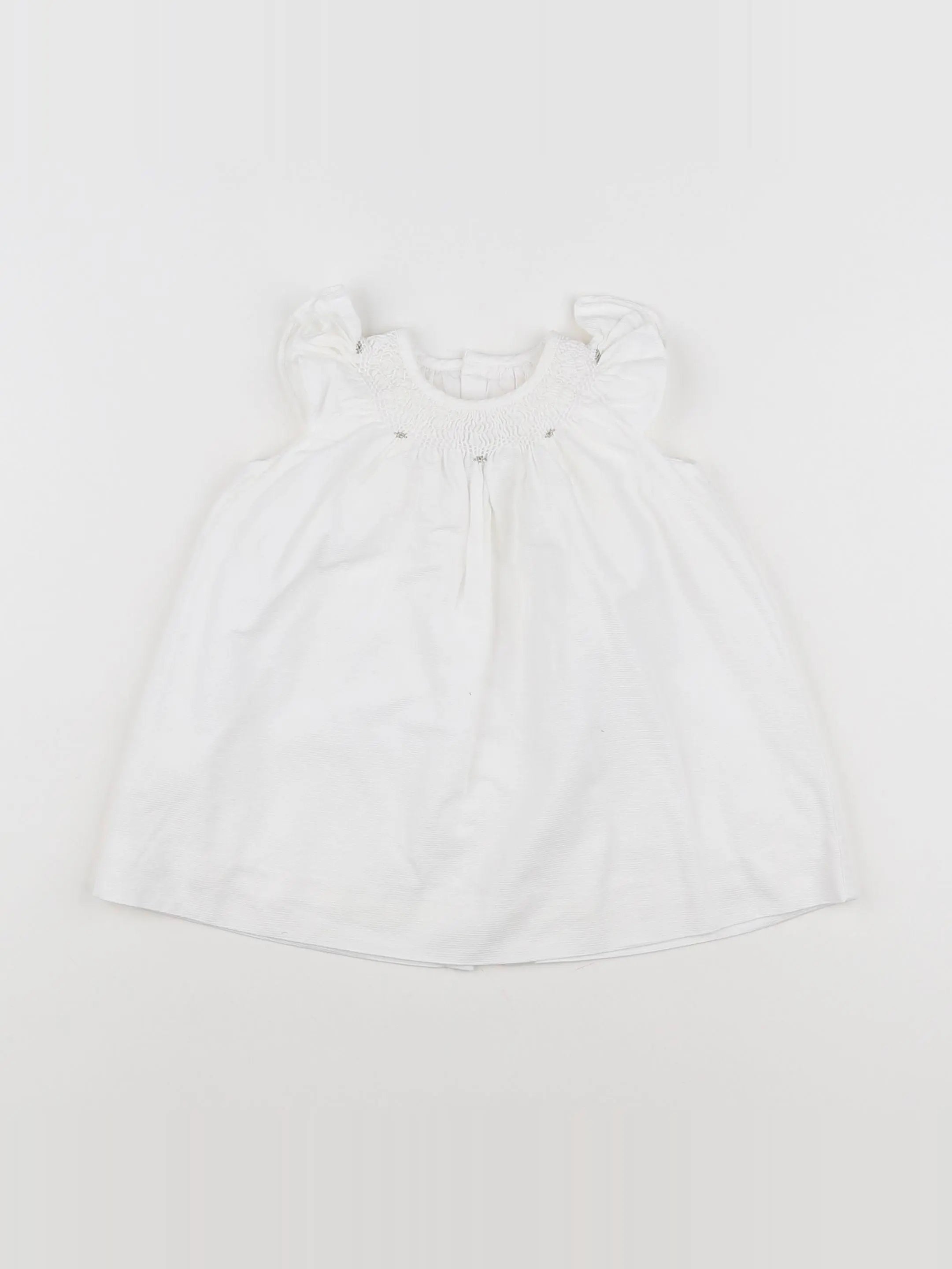 Jacadi - robe blanc - 6 mois