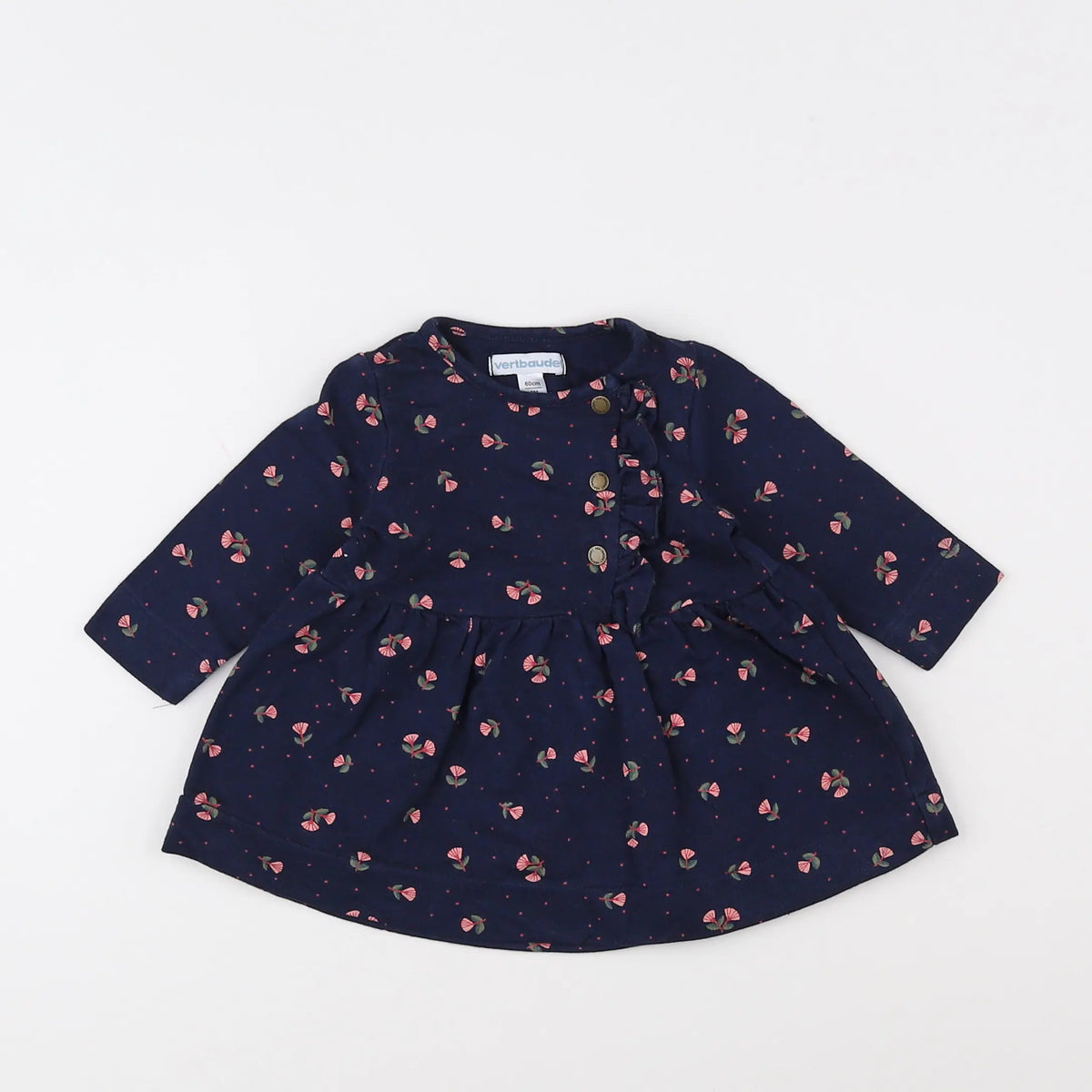 Vertbaudet - robe bleu - 3 mois