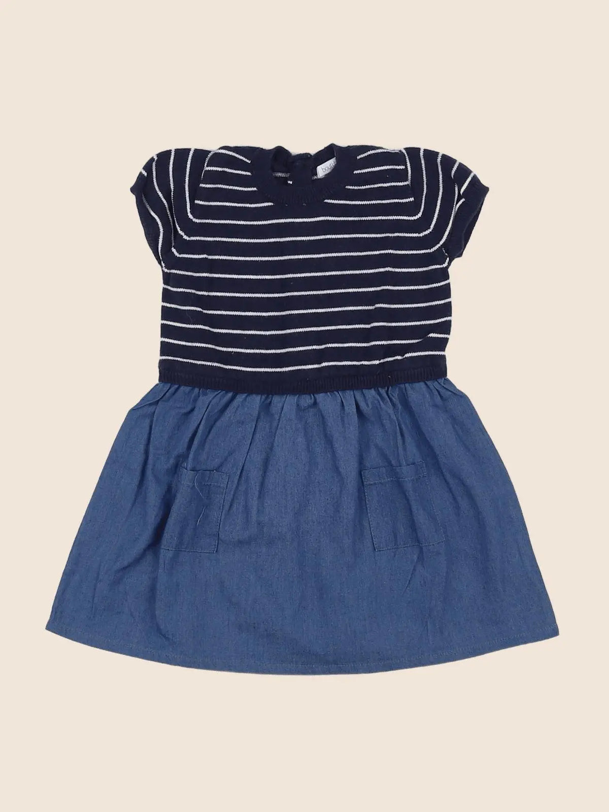 Boutchou - robe bleu - 6 mois