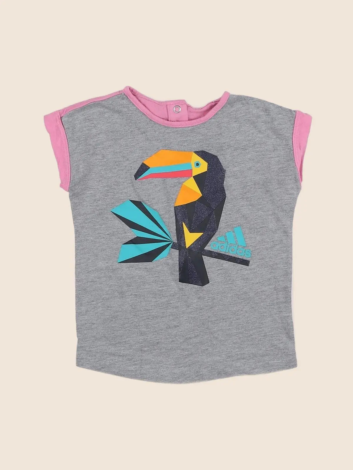 Adidas - tee-shirt gris - 9/12 mois