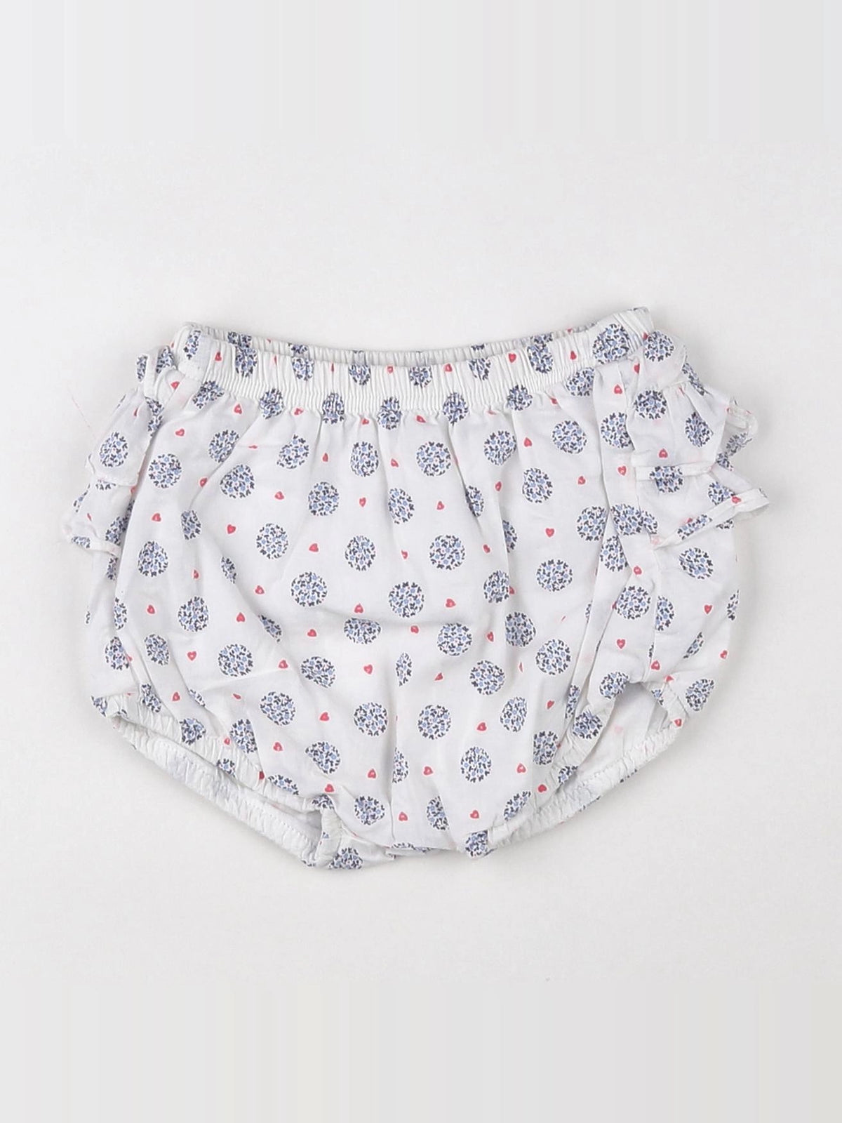 Absorba - bloomer blanc, bleu - 9 mois