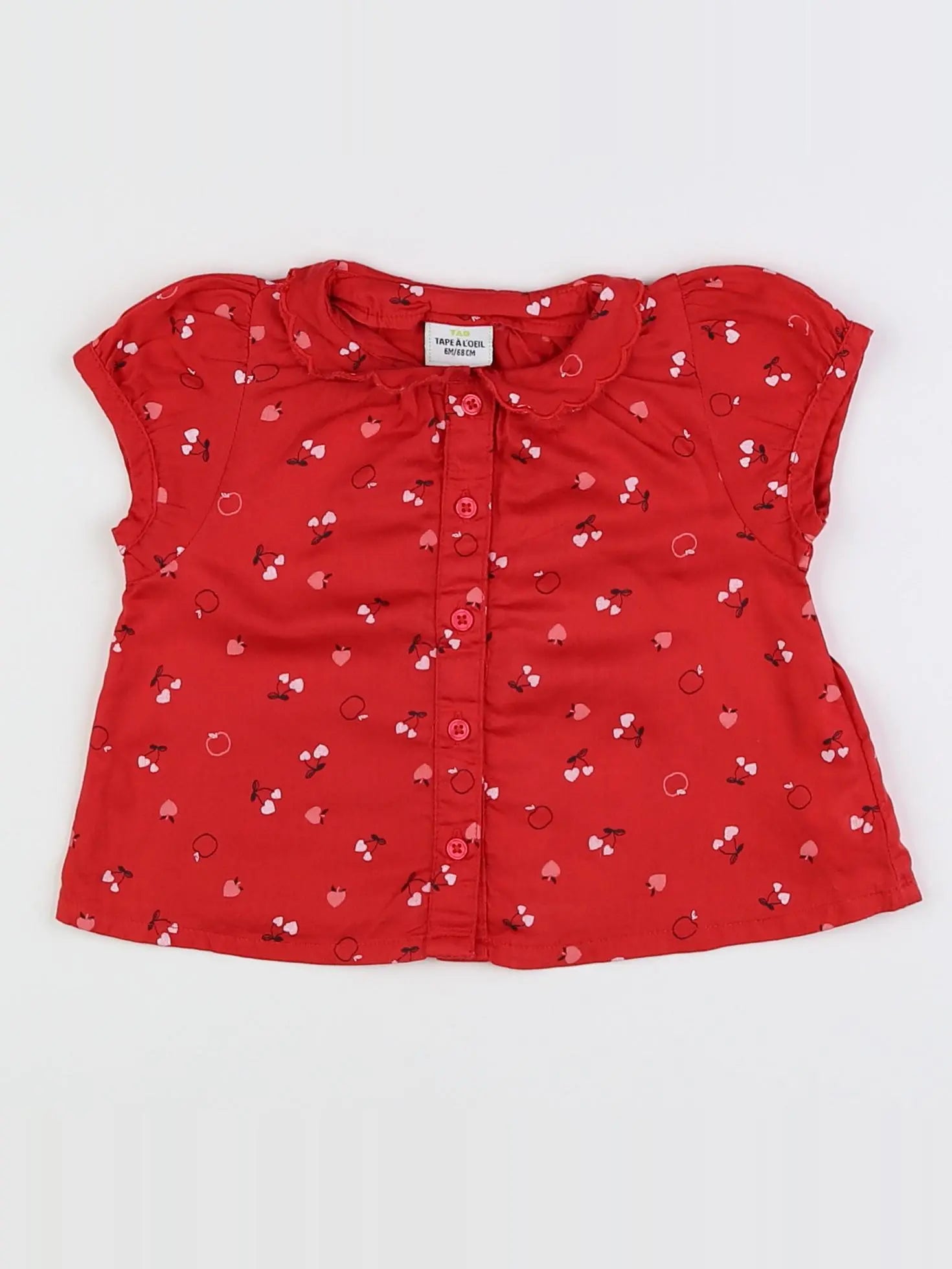 Tape à l'oeil - blouse rouge, multicolore - 6 mois