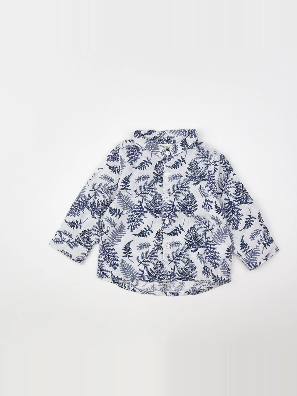 Tape à l'oeil - chemise blanc, bleu - 12 mois