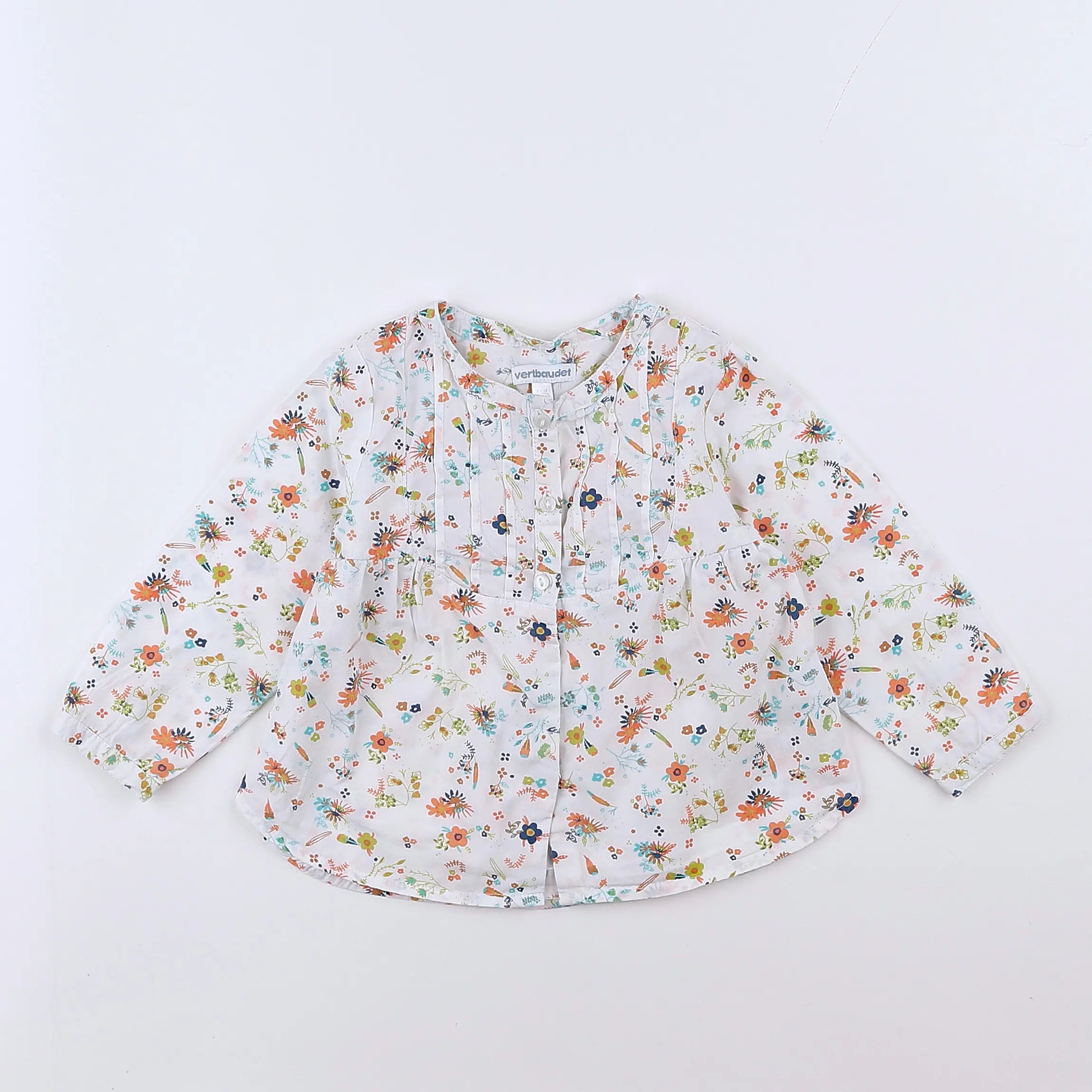 Vertbaudet - blouse multicolore - 18 mois