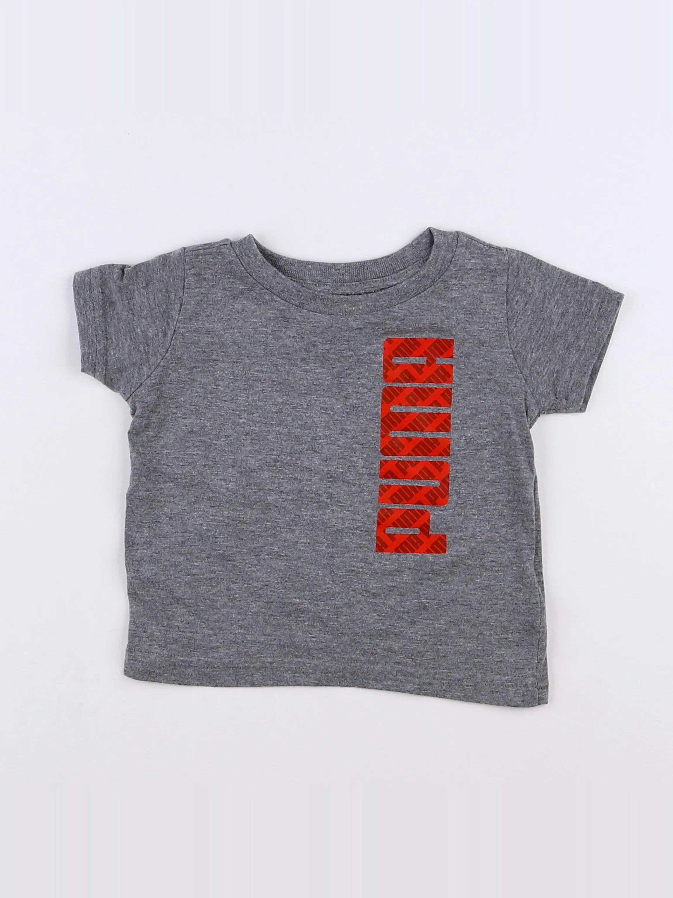 Puma - tee-shirt gris, rouge - 0/3 mois